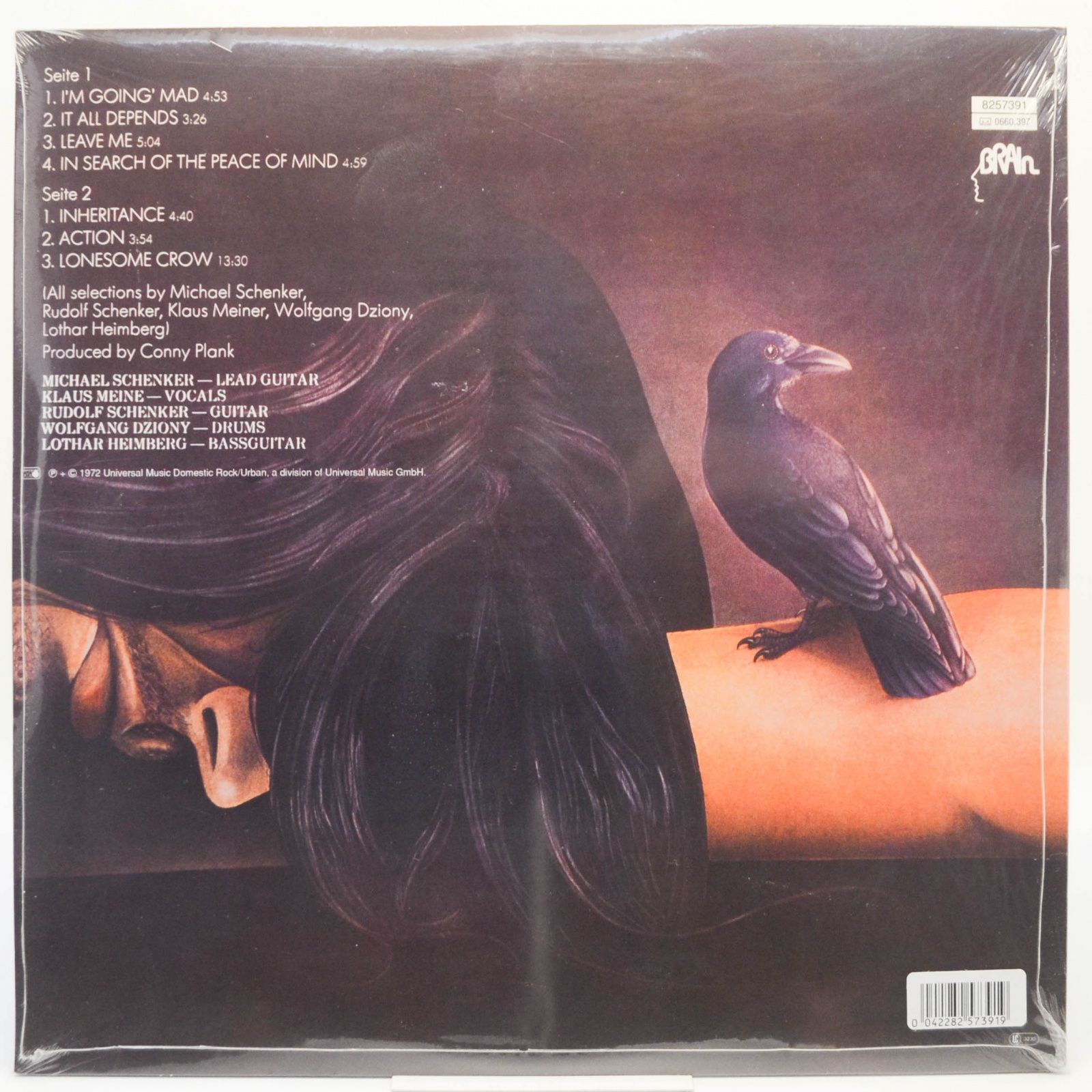 Виниловая пластинка Scorpions — Lonesome Crow, 1972