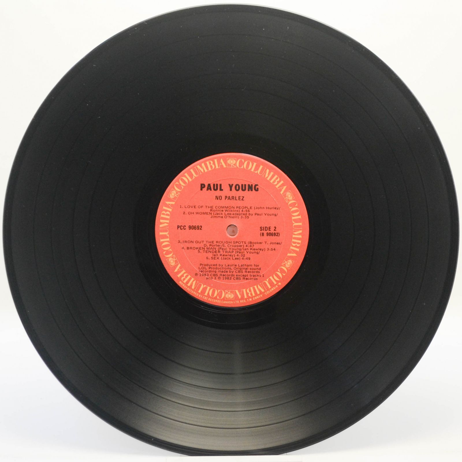 Виниловая пластинка Paul Young — No Parlez, 1983