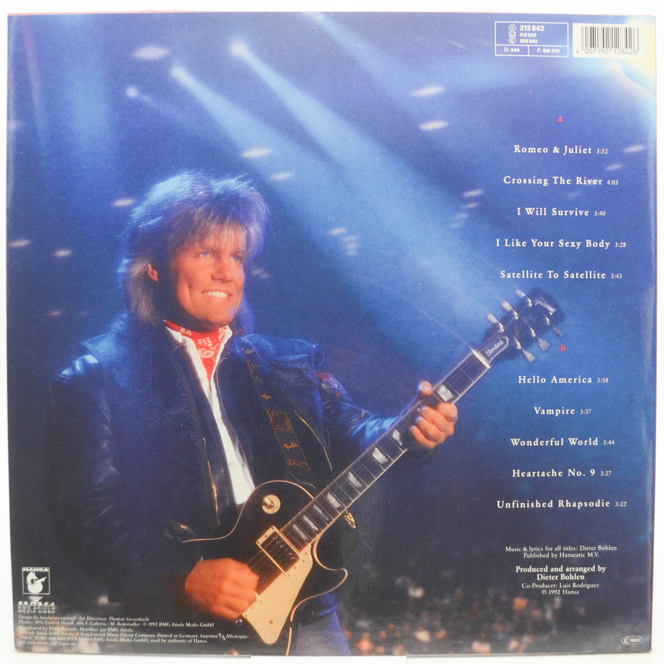 Blue System — Hello America, 1992