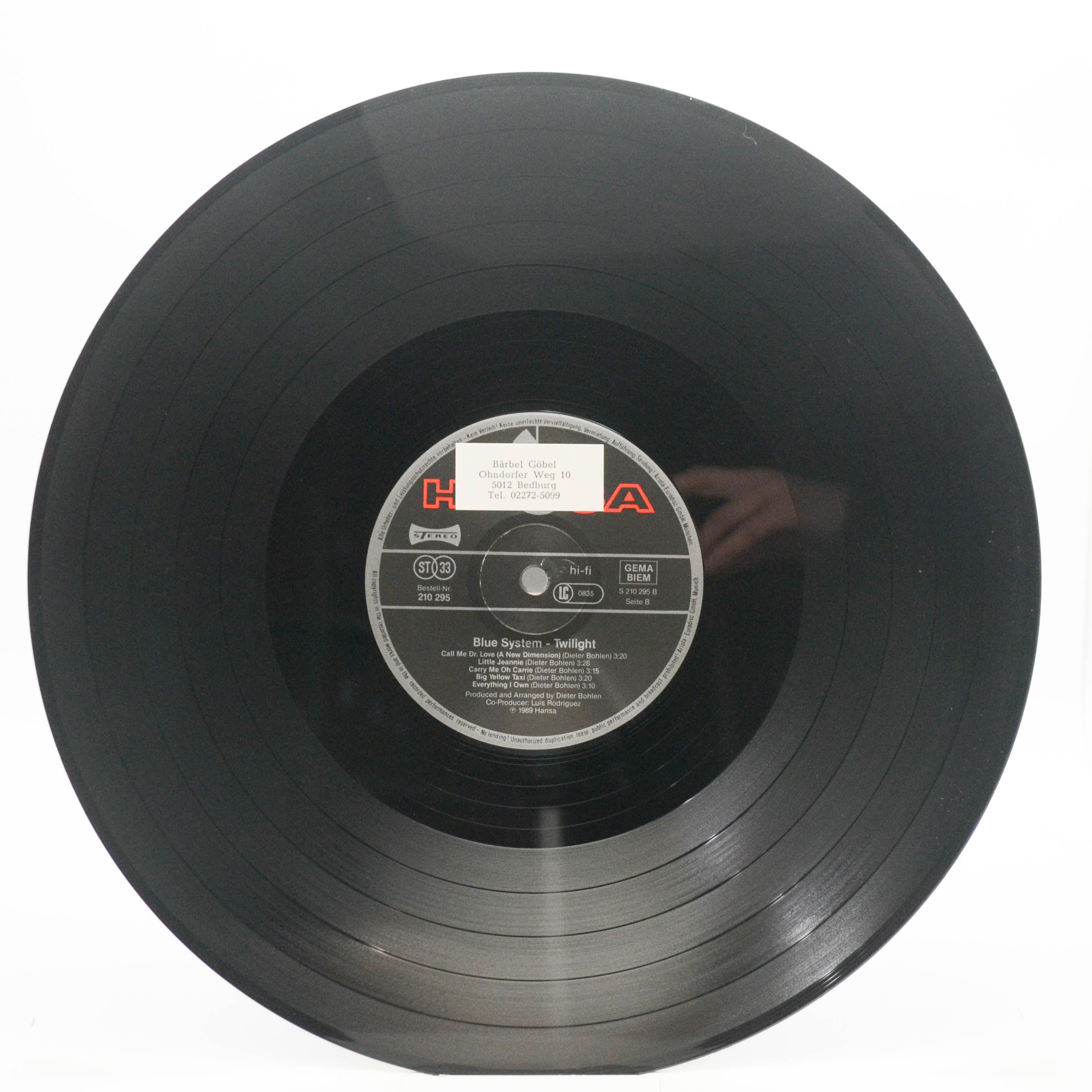 Blue System — Twilight, 1989