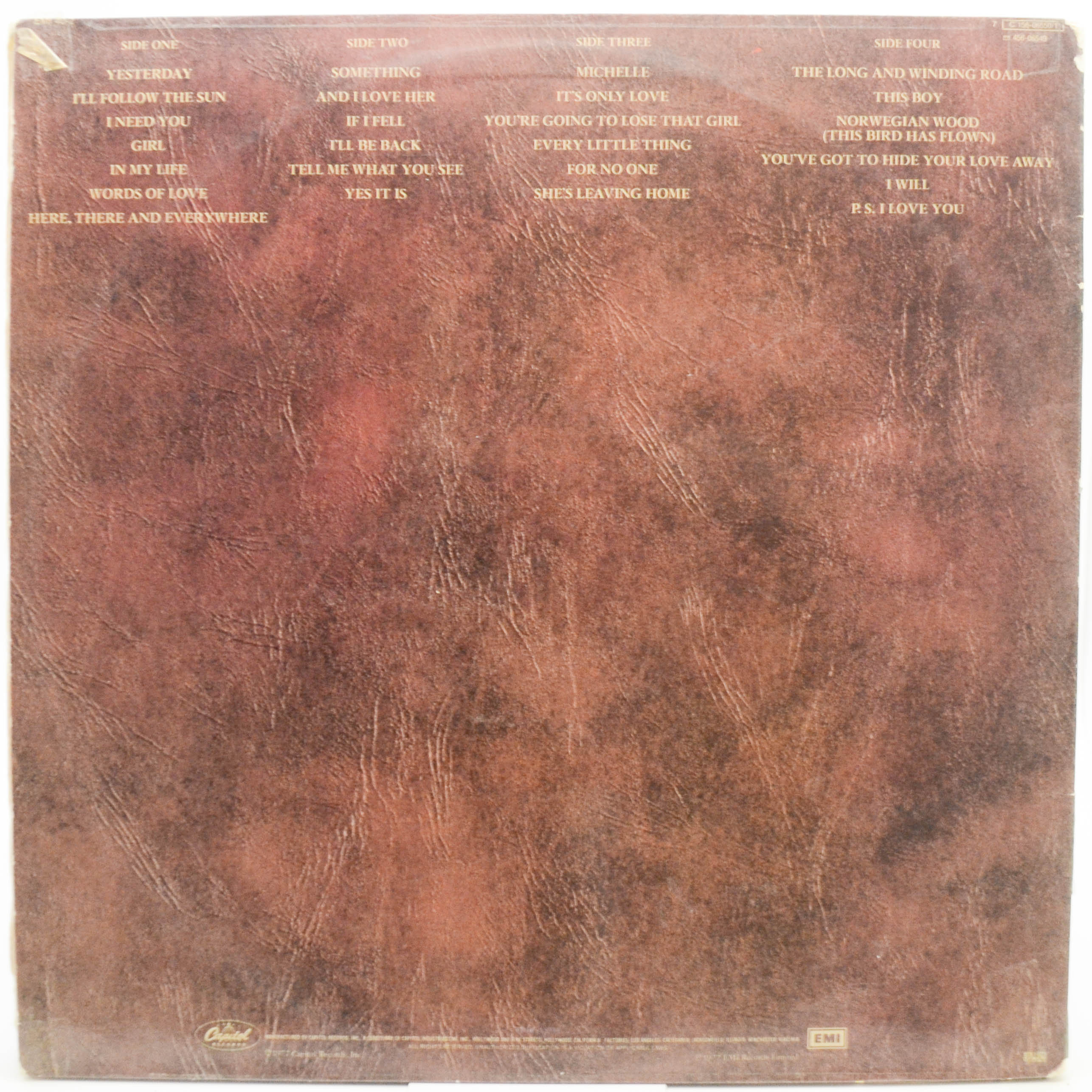 Beatles — Love Songs (2LP), 1977