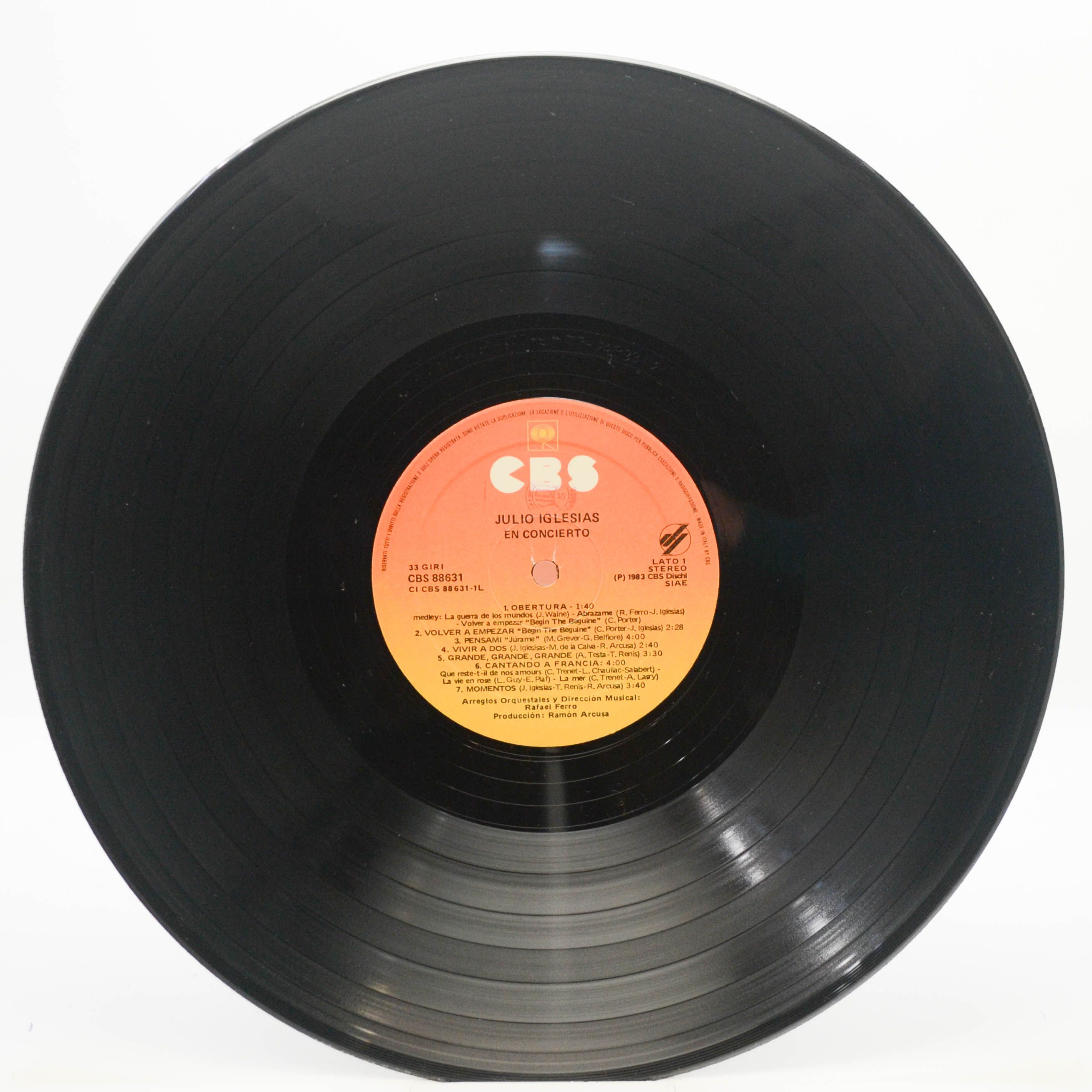 Julio Iglesias — En Concierto (2LP), 1983