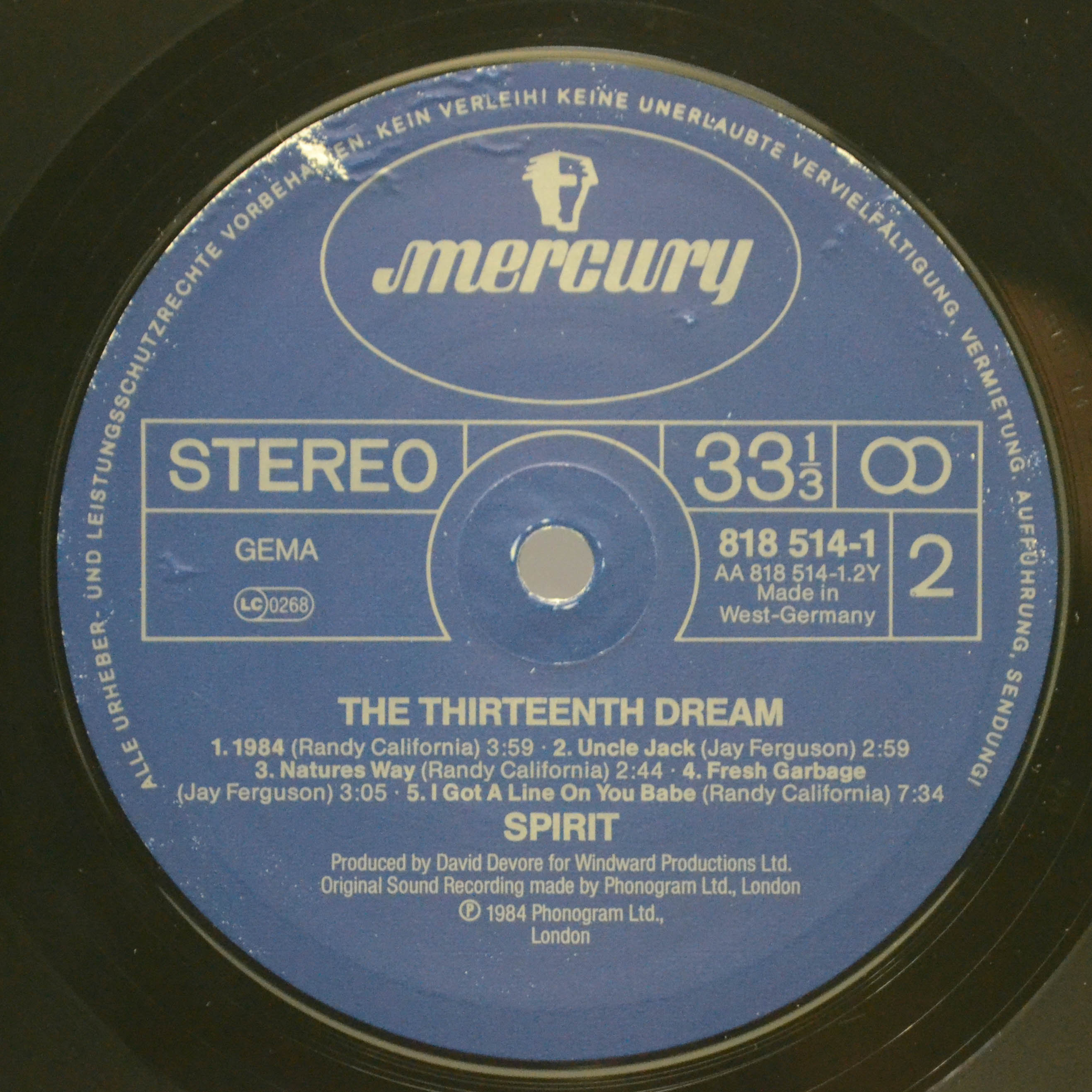 Spirit — The Thirteenth Dream, 1984