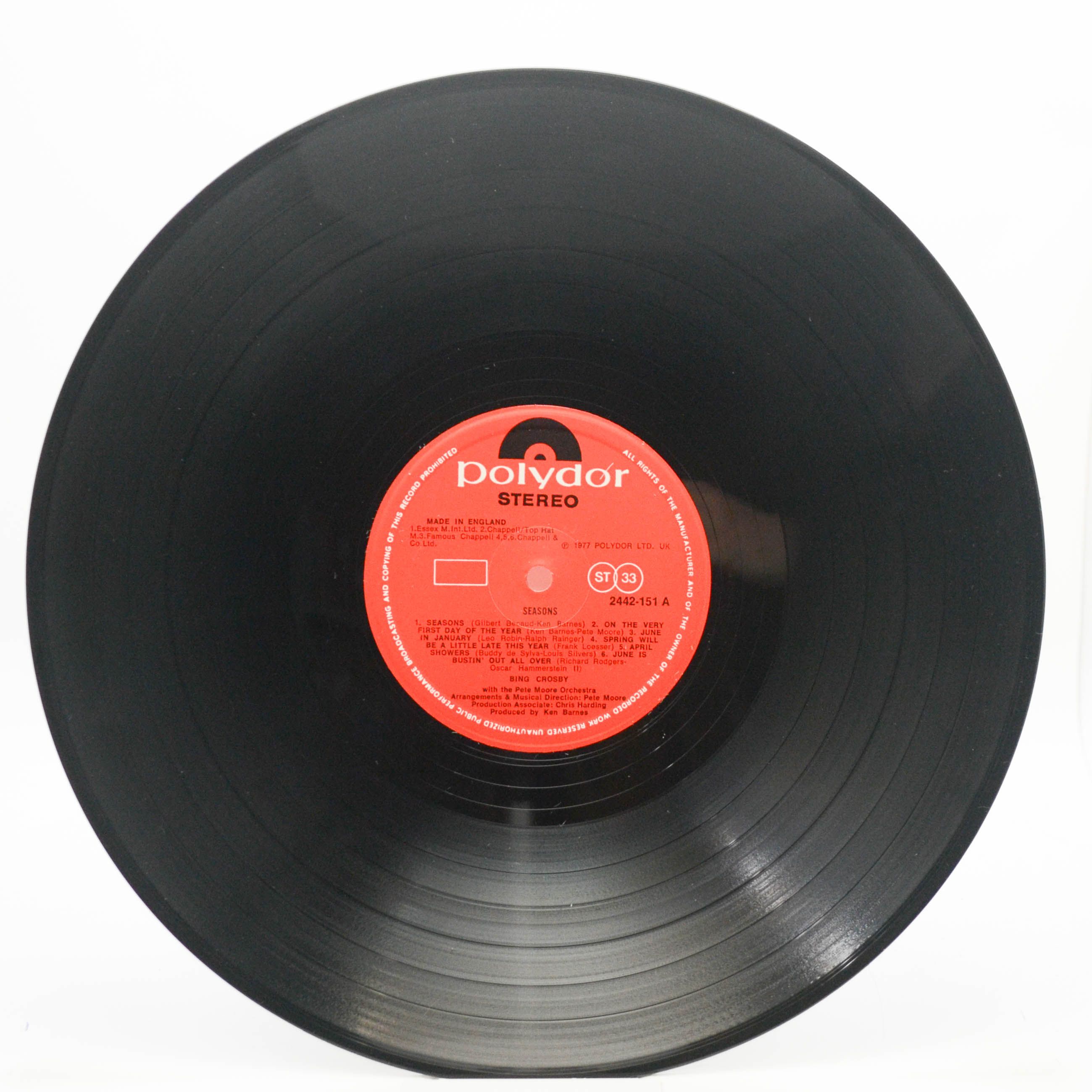 Bing Crosby — Seasons (UK), 1977