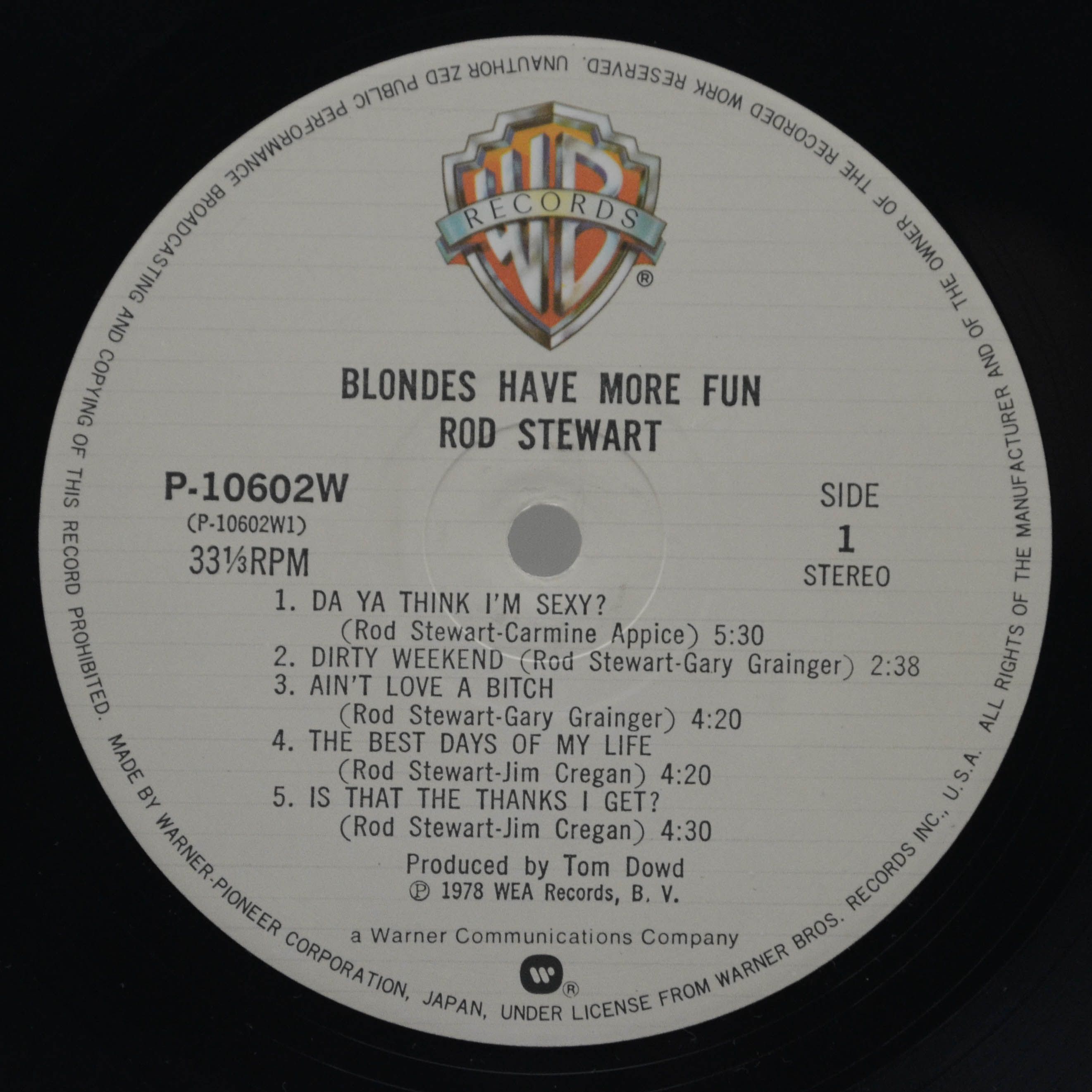 Rod Stewart — Blondes Have More Fun, 1978