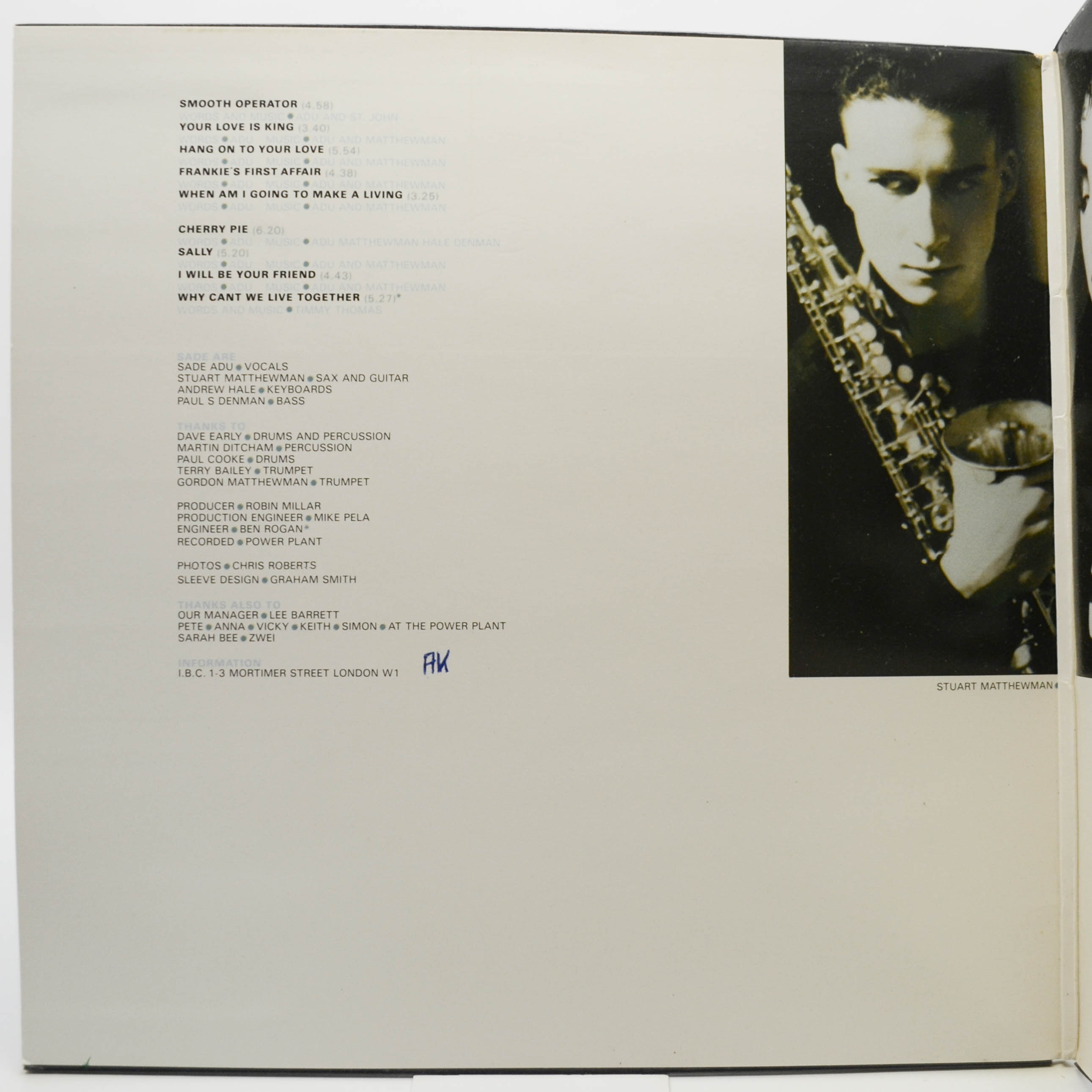 Sade — Diamond Life, 1984