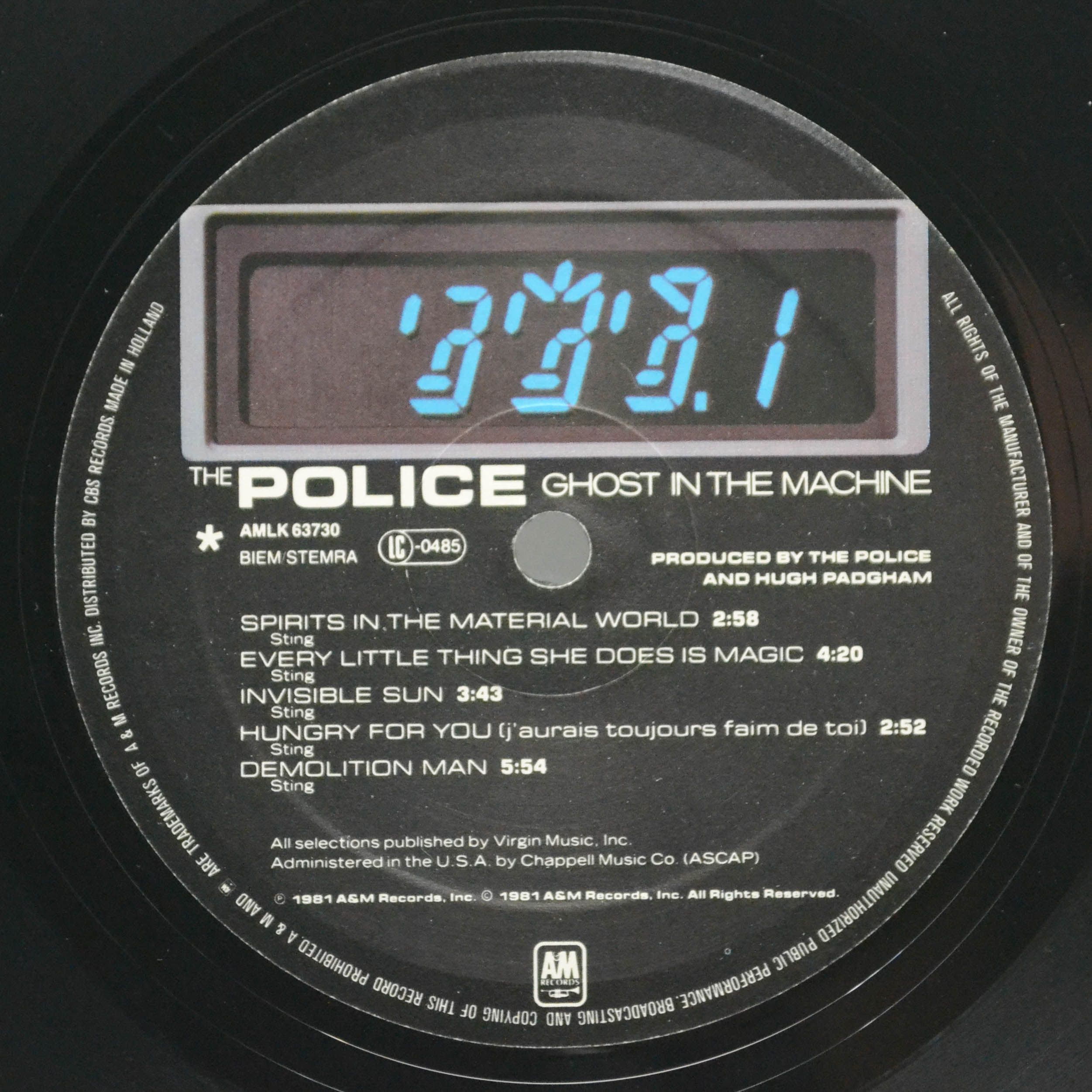 Police — Ghost In The Machine, 1981