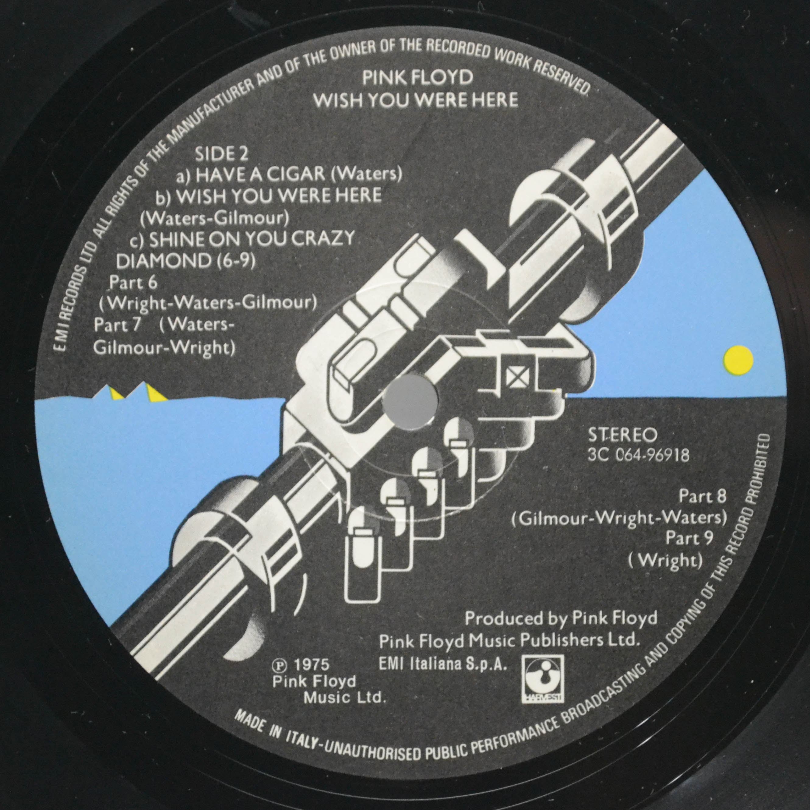 Виниловая пластинка Pink Floyd — Wish You Were Here, 1975