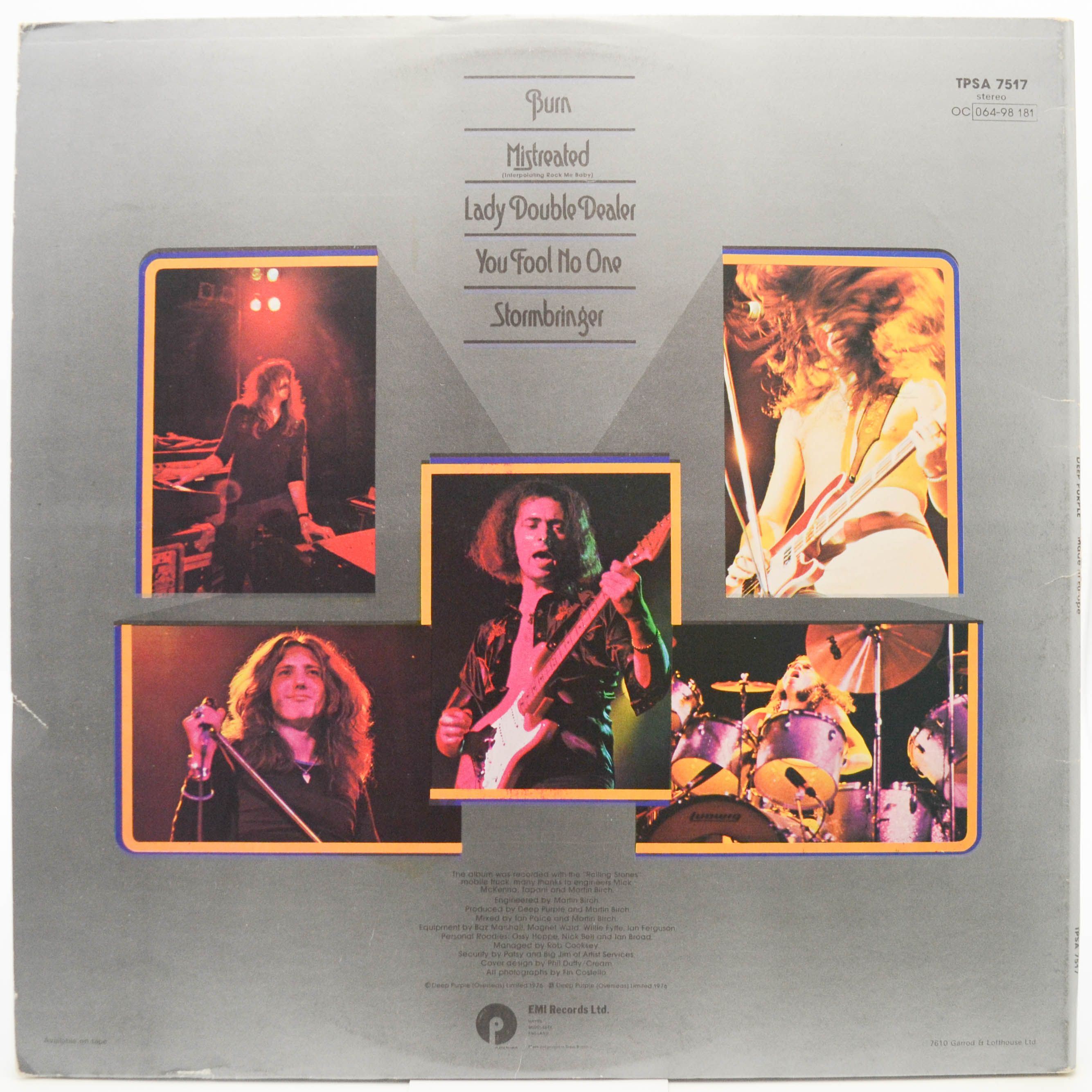 Deep Purple — Made In Europe (UK), 1976