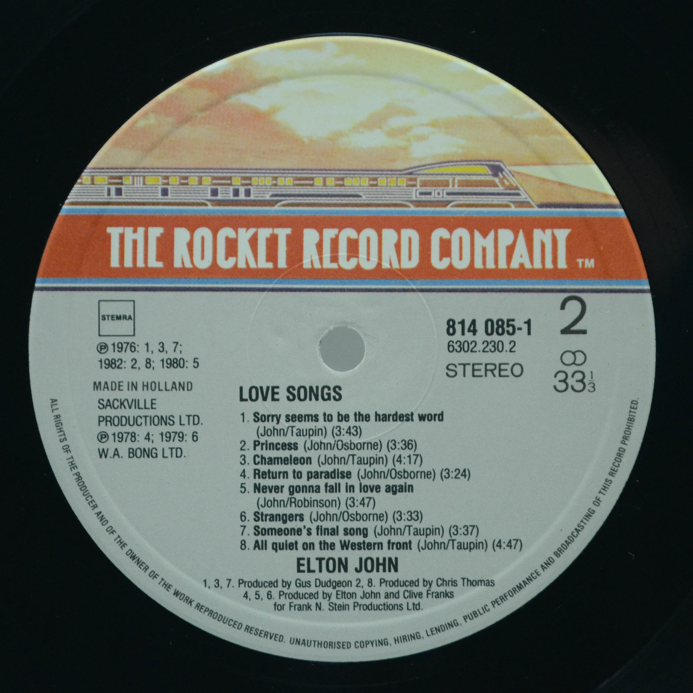 Elton John — Love Songs, 1983