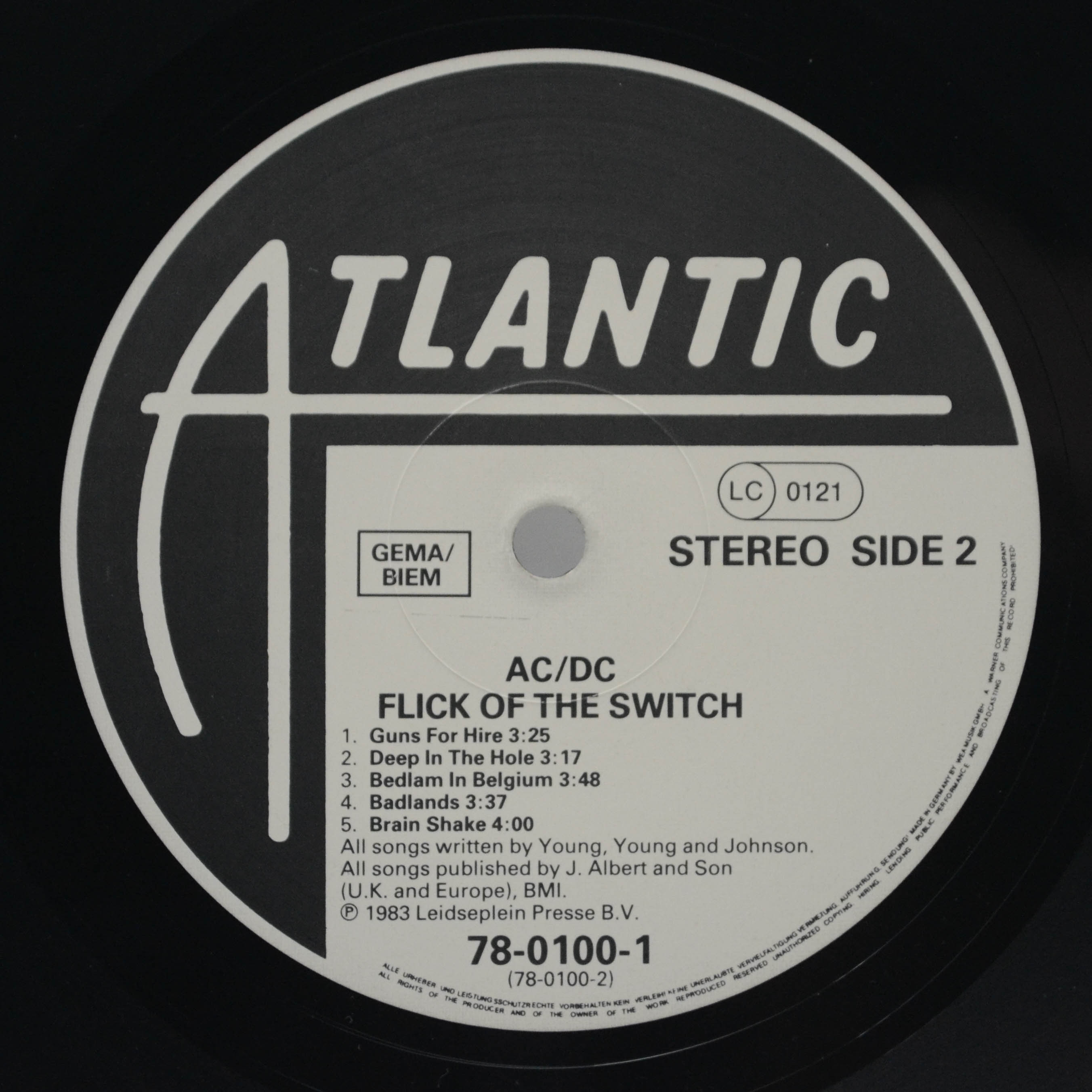 Виниловая пластинка AC/DC — Flick Of The Switch, 1983