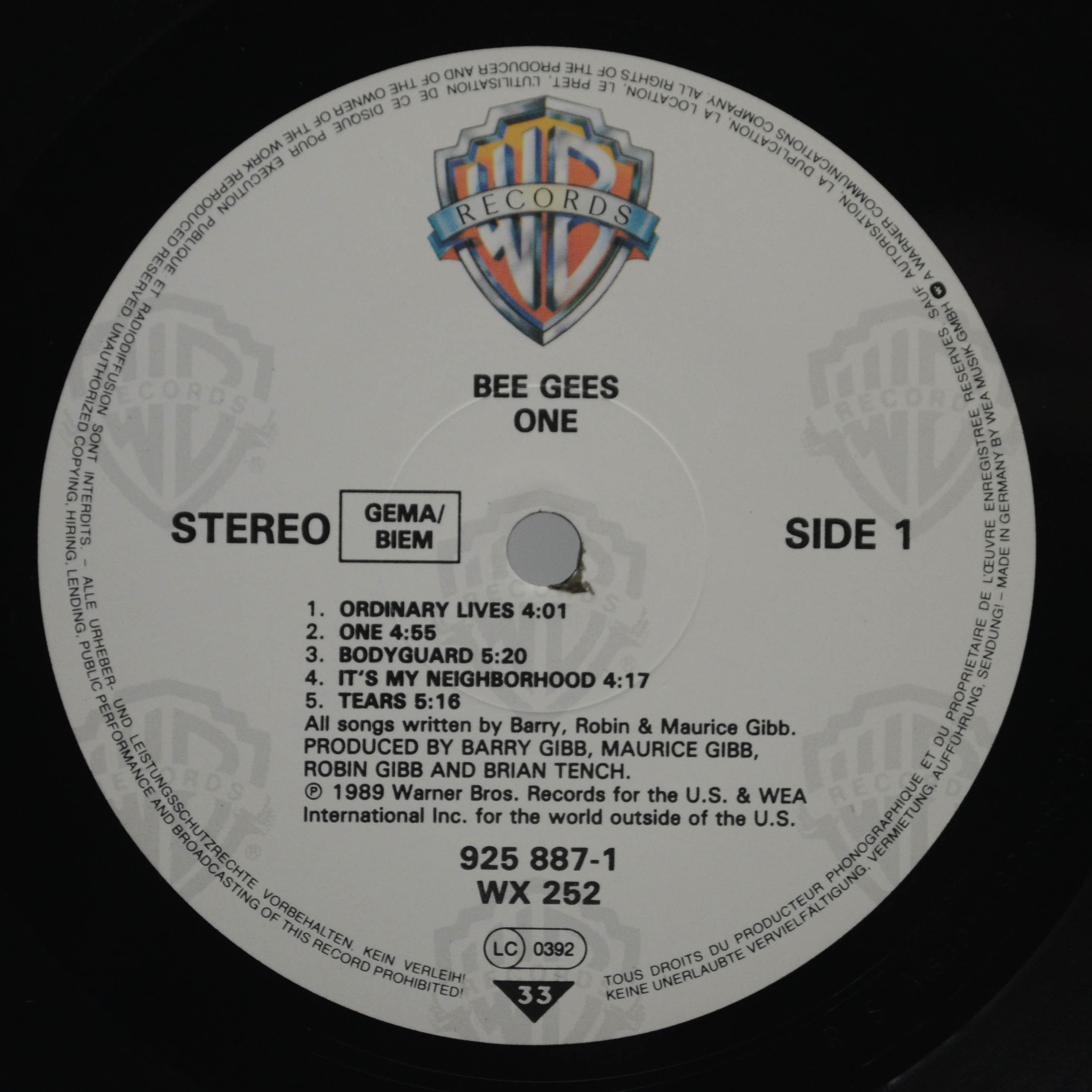 Bee Gees — One, 1989