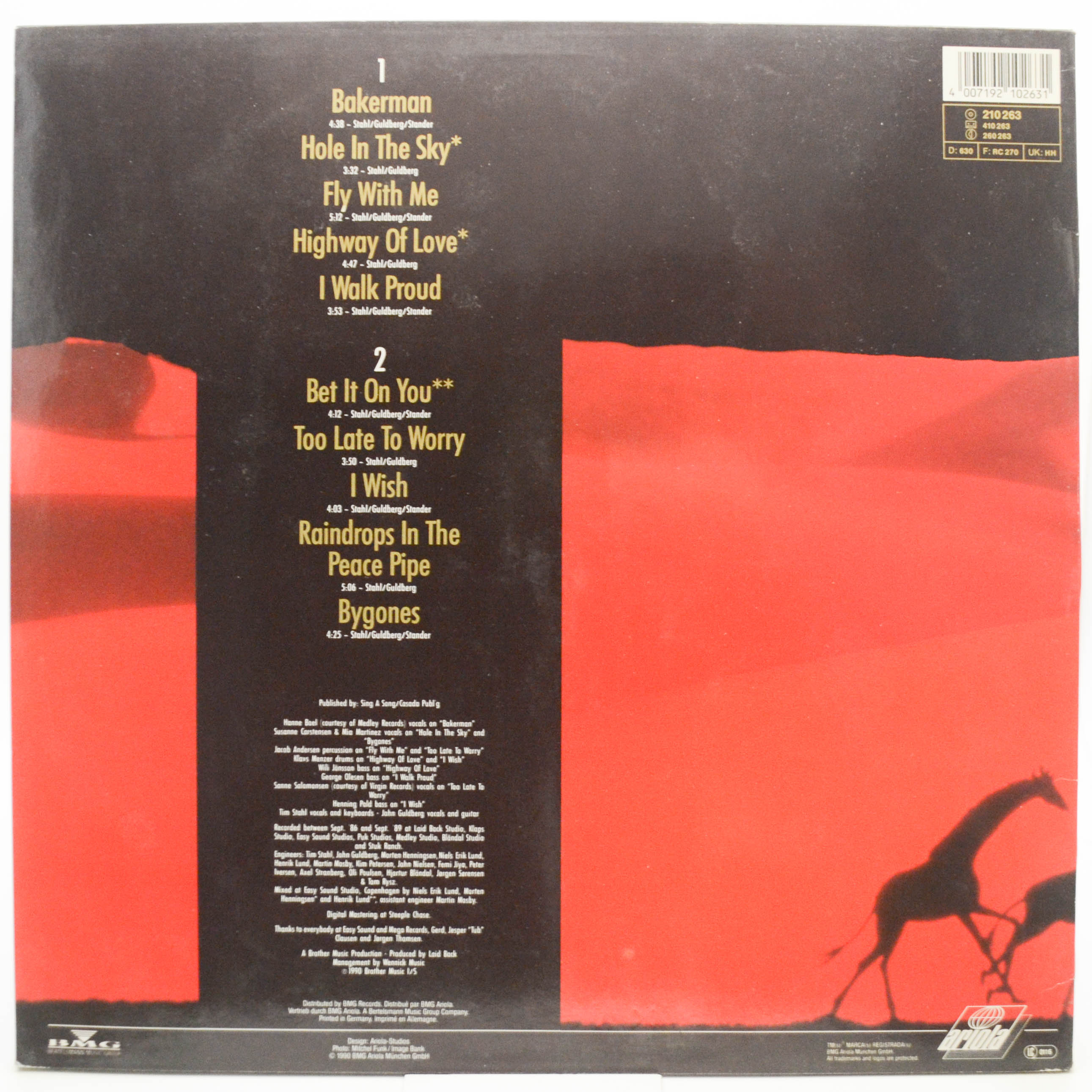 Laid Back — Hole In The Sky, 1990