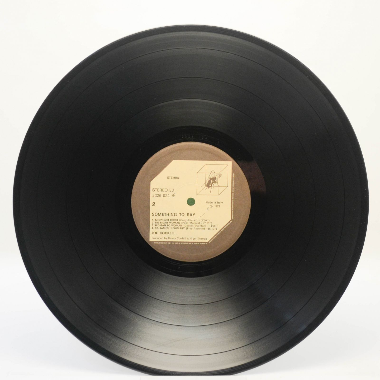 Joe Cocker — Something To Say, 1972