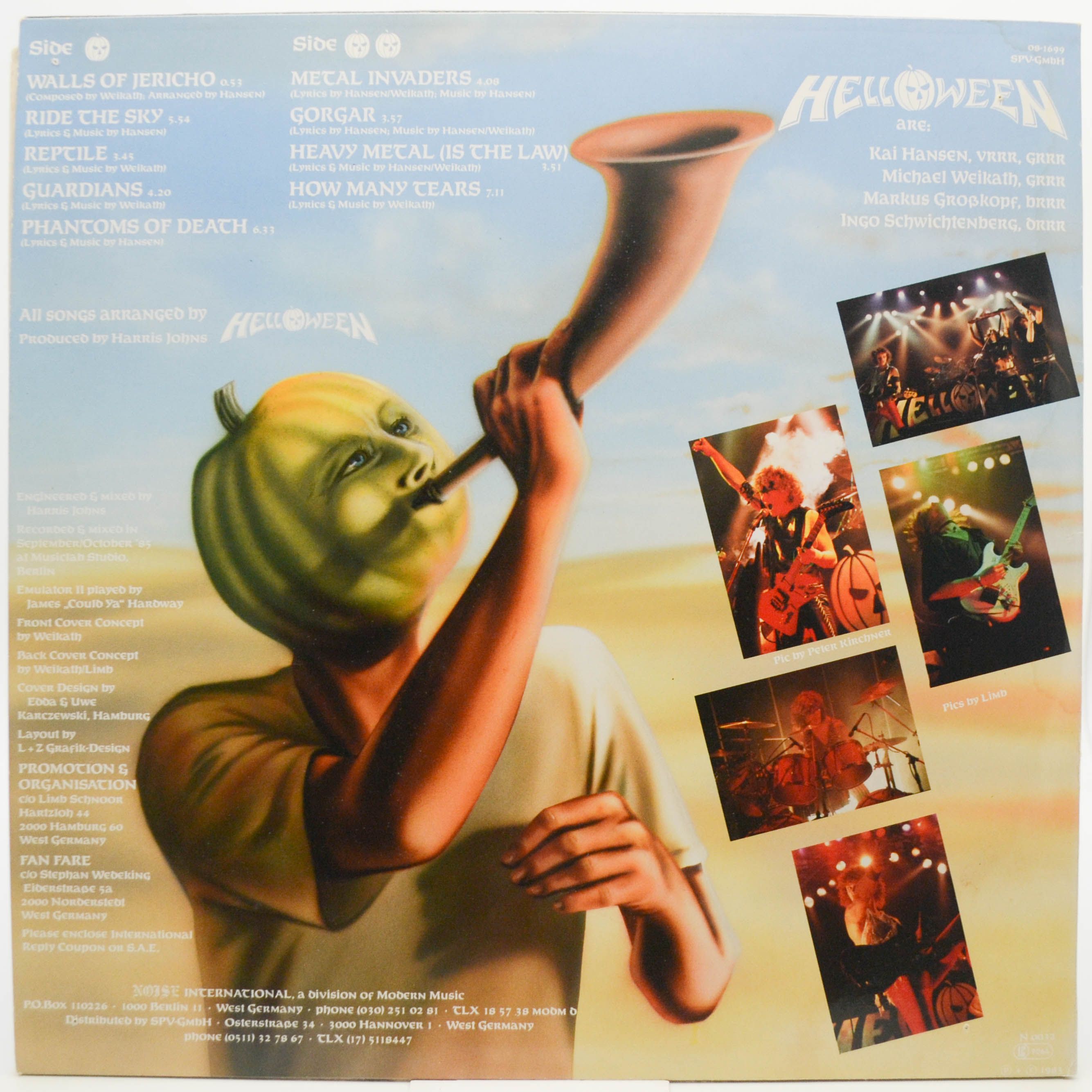 Helloween — Walls Of Jericho (1-st, Germany), 1986