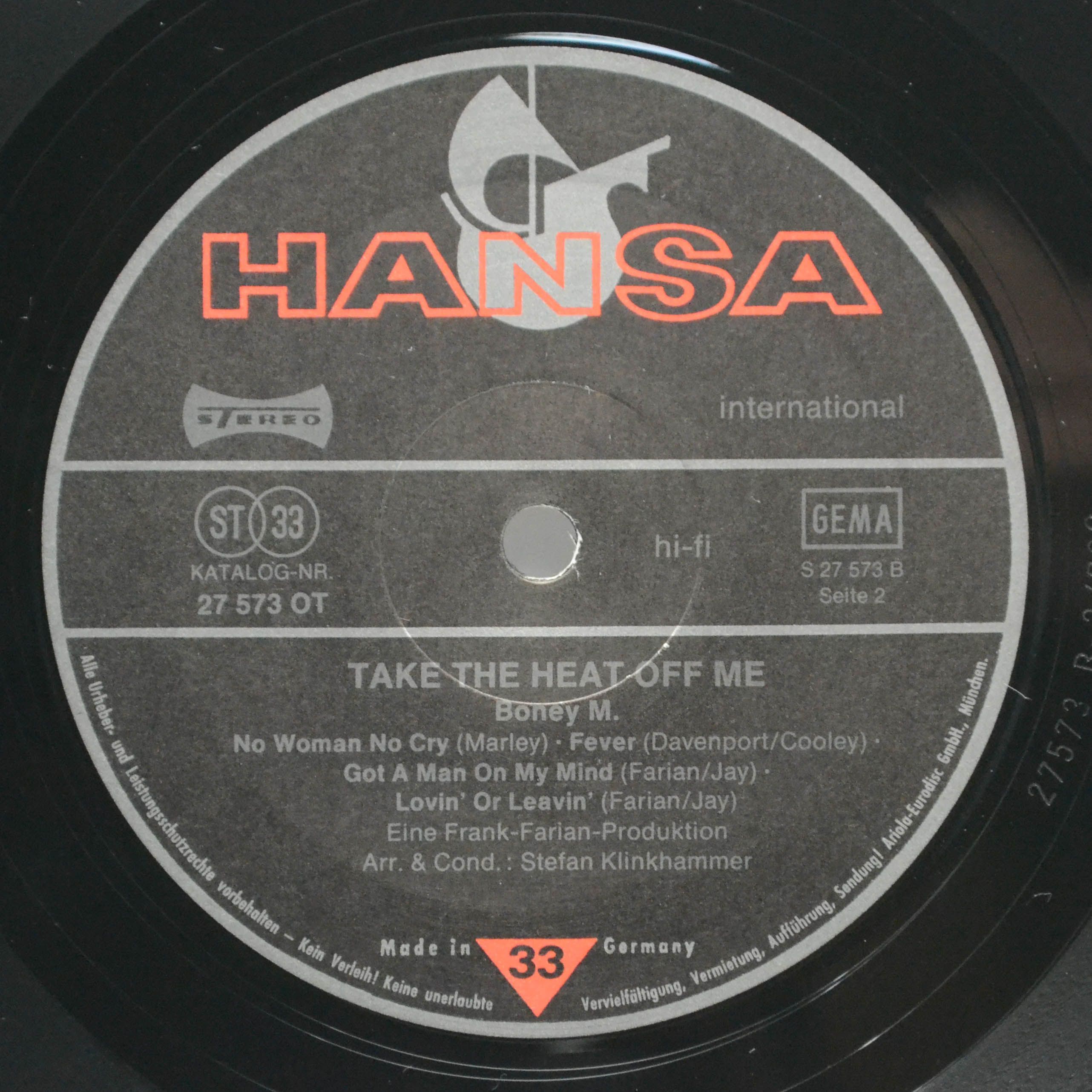 Boney M. — Take The Heat Off Me (poster), 1976