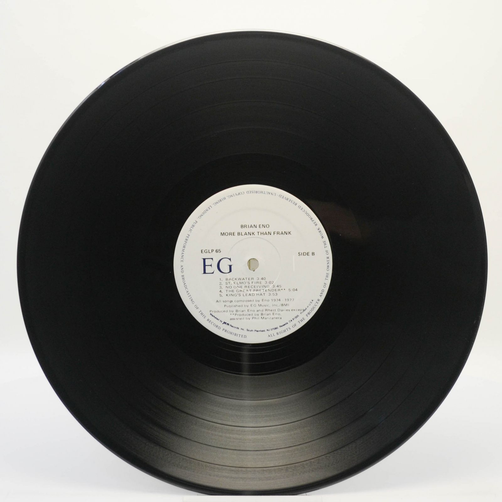 Виниловая пластинка Eno — More Blank Than Frank (USA), 1986