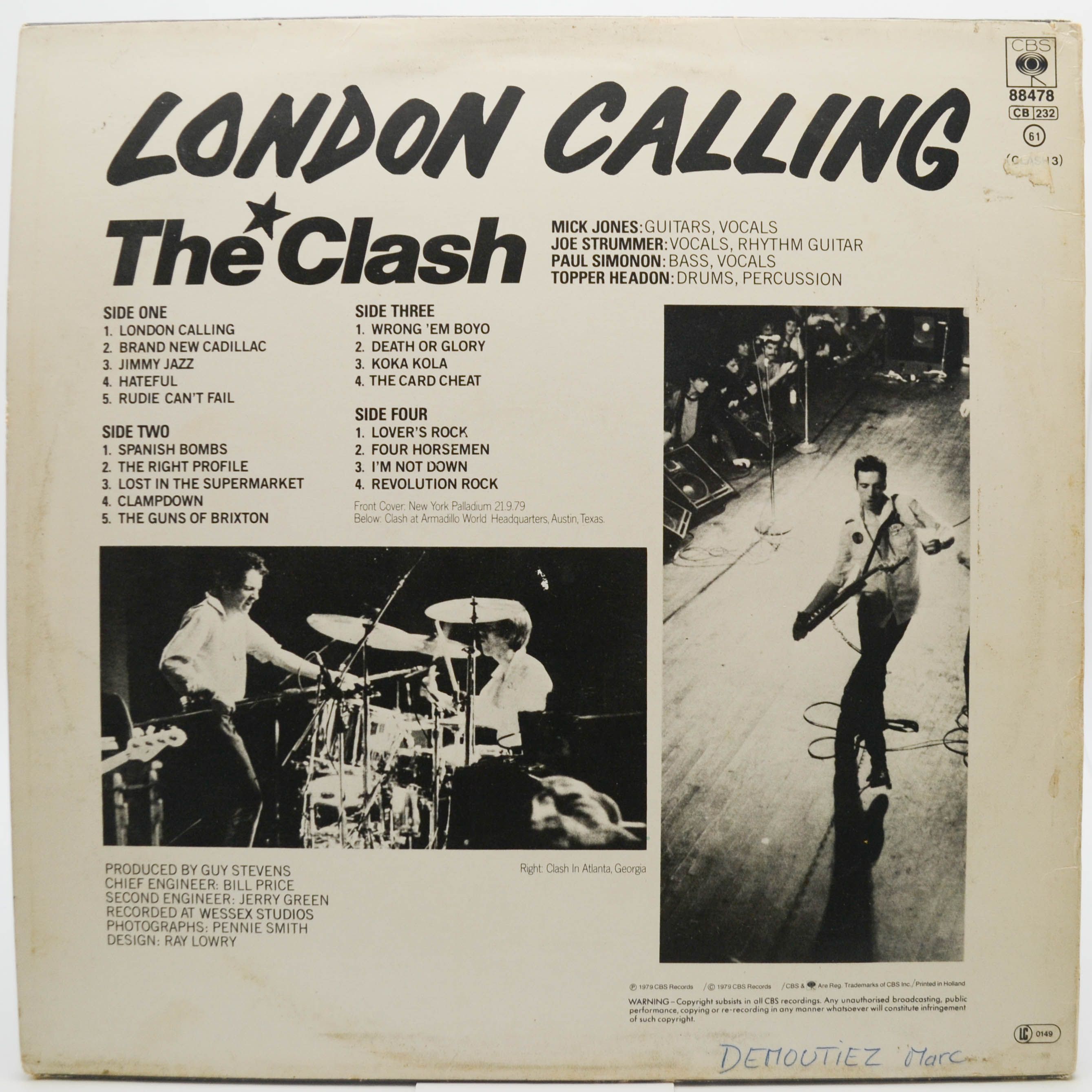 Clash — London Calling (2LP), 1979