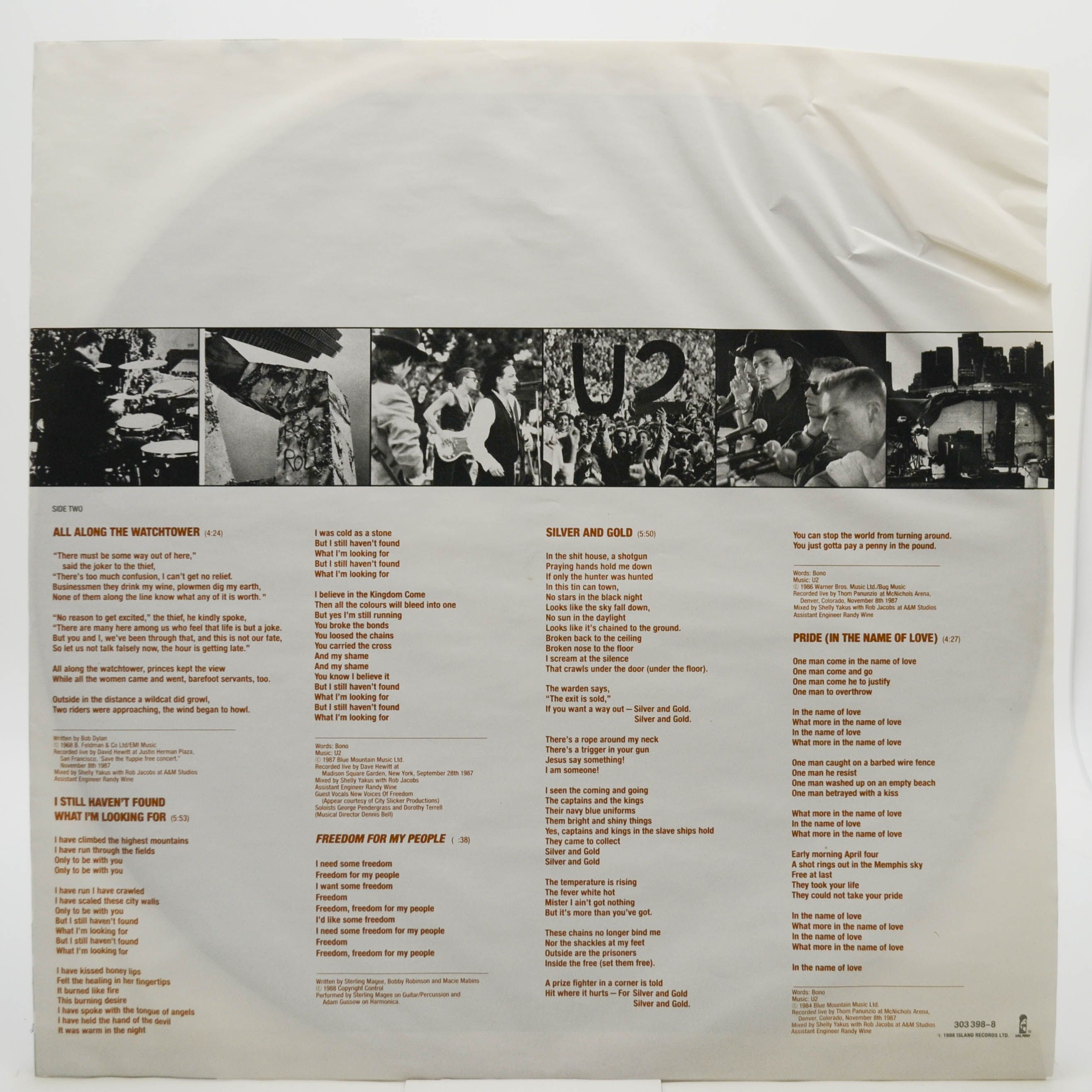 U2 — Rattle And Hum (2LP), 1988