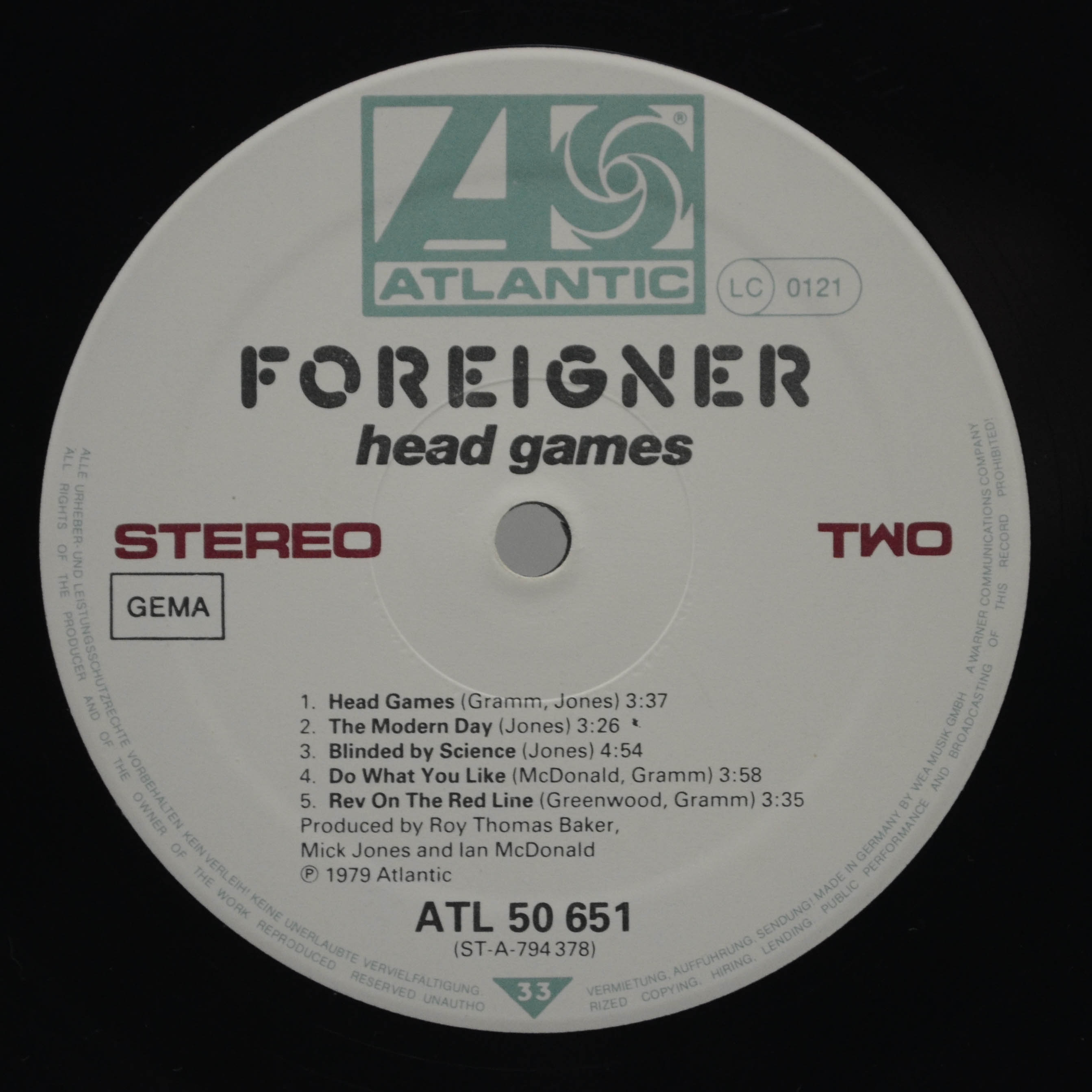 Виниловая пластинка Foreigner — Head Games, 1979