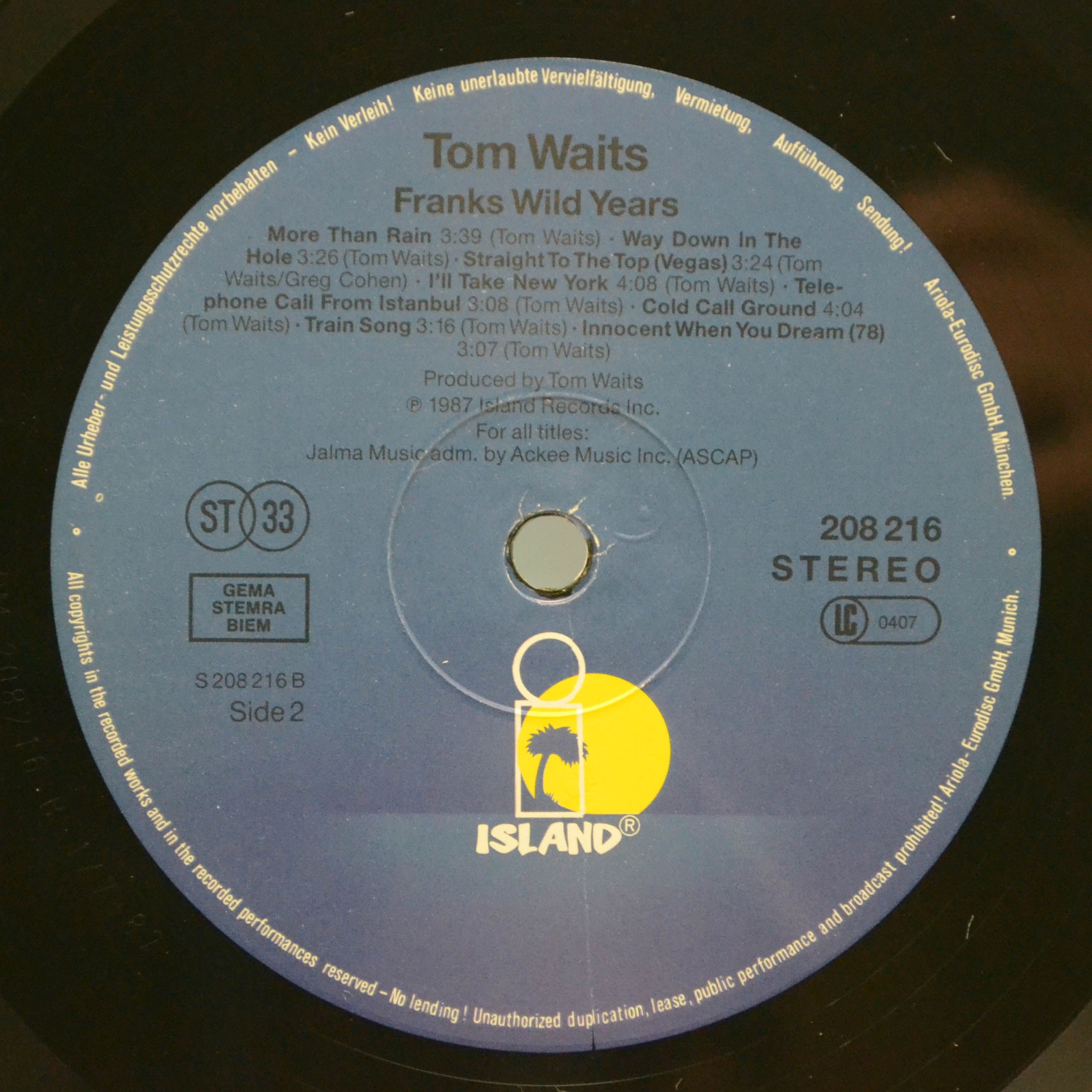 Tom Waits — Franks Wild Years, 1987