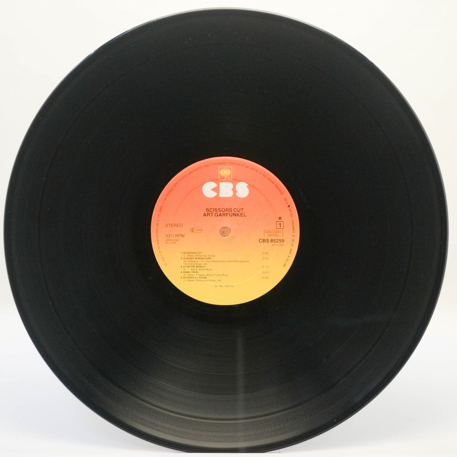 Art Garfunkel — Scissors Cut, 1981