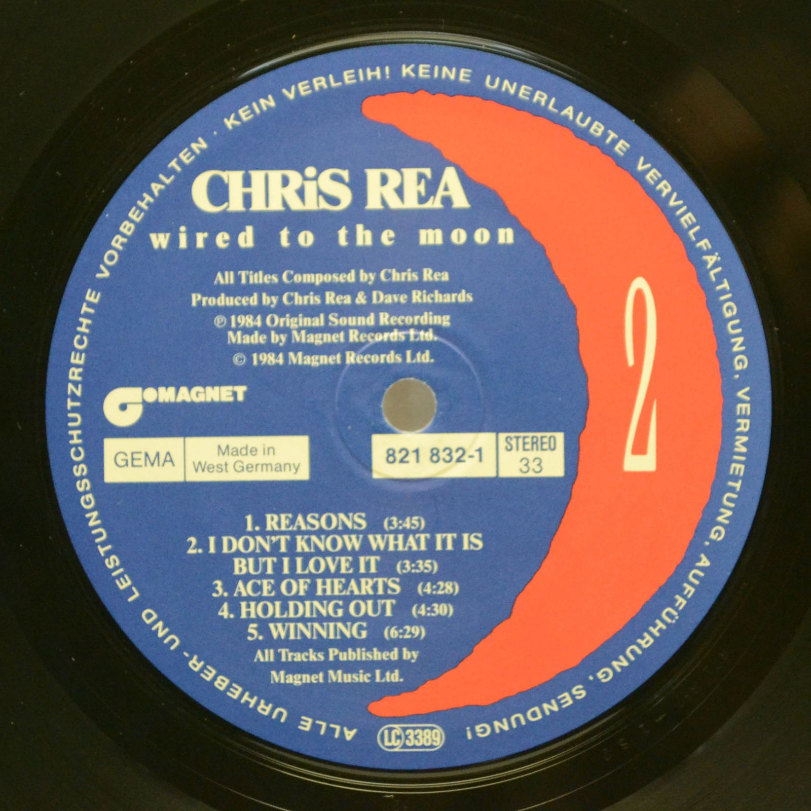Chris Rea — Wired To The Moon, 1984