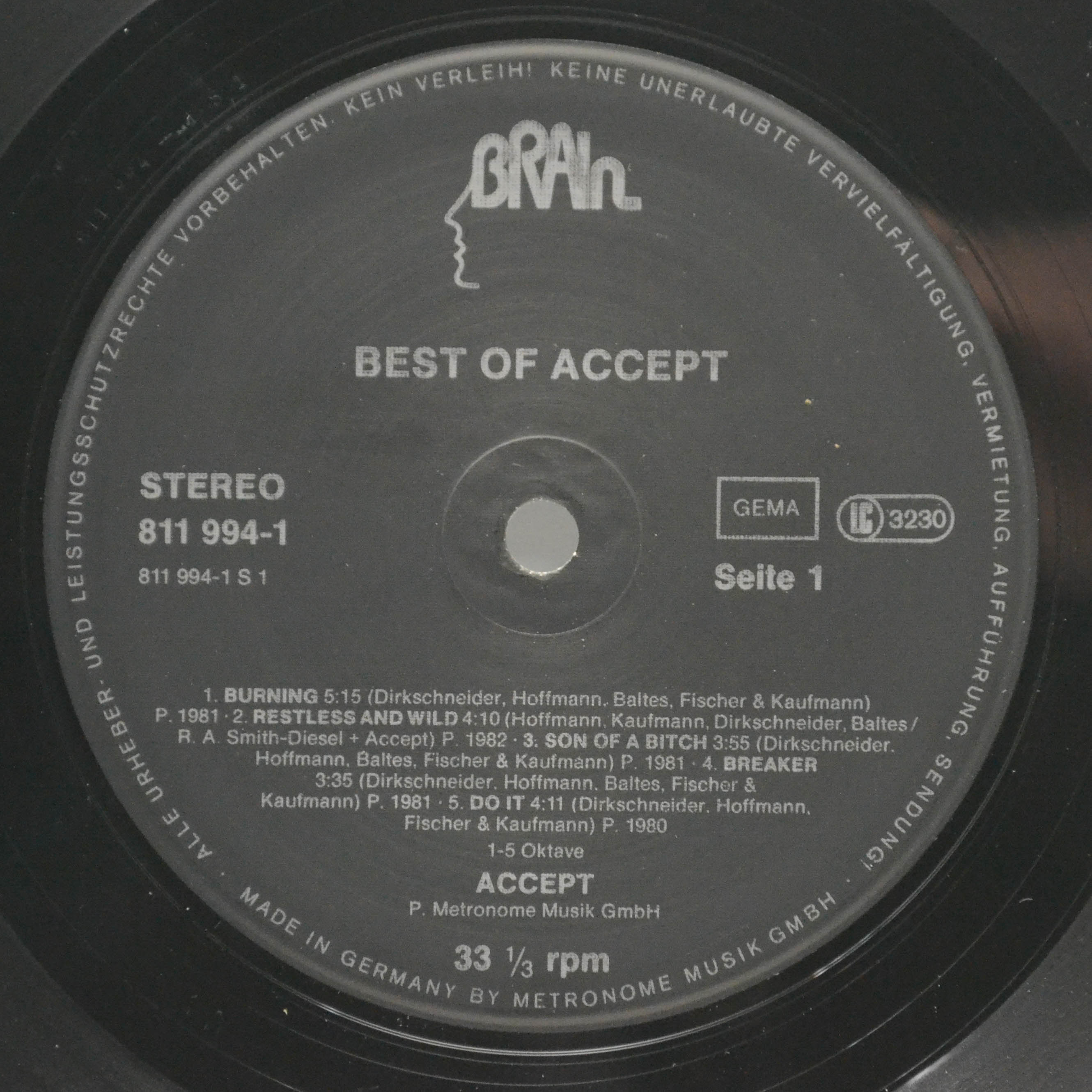 Accept — Best Of Accept, 1983