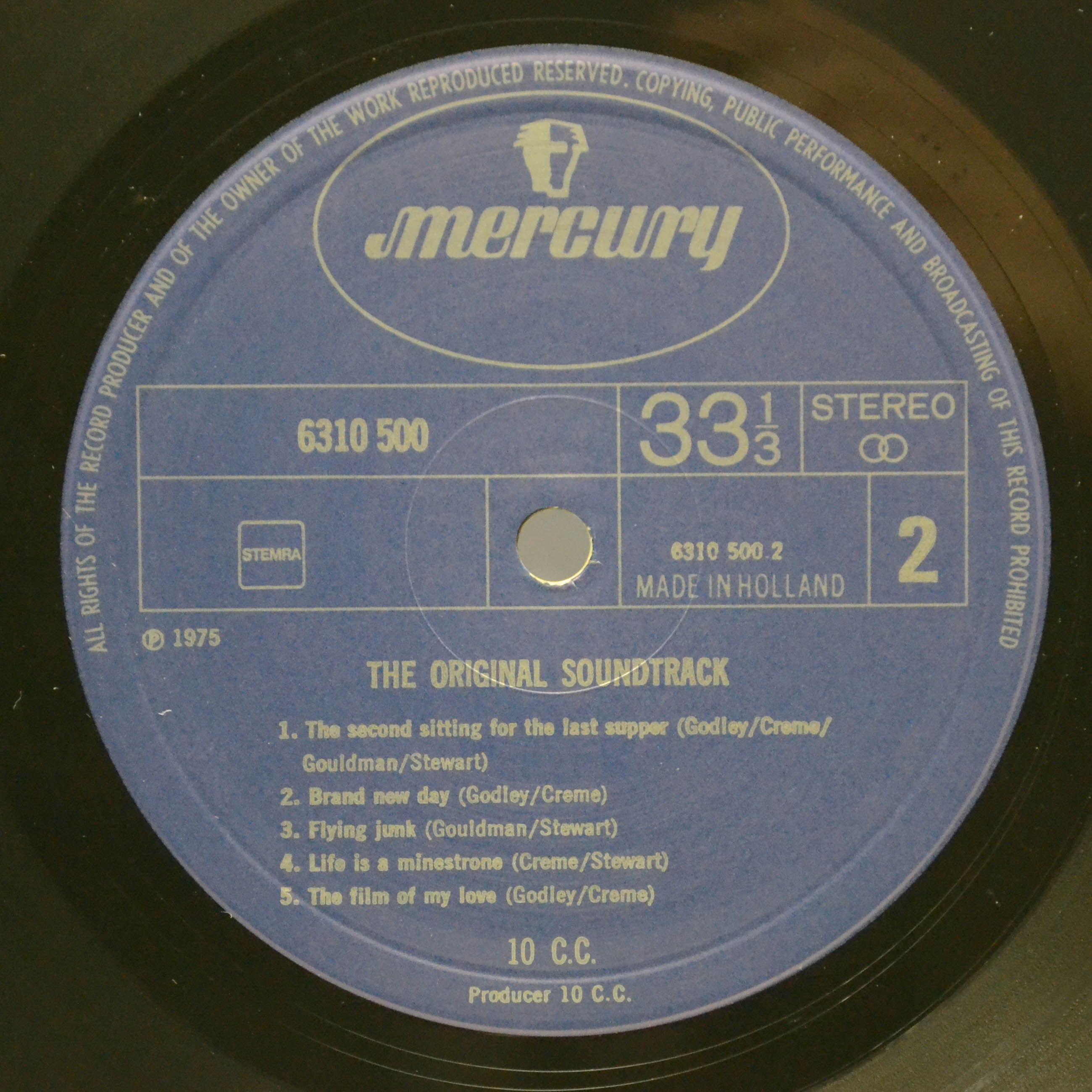 Виниловая пластинка 10cc — The Original Soundtrack, 1975