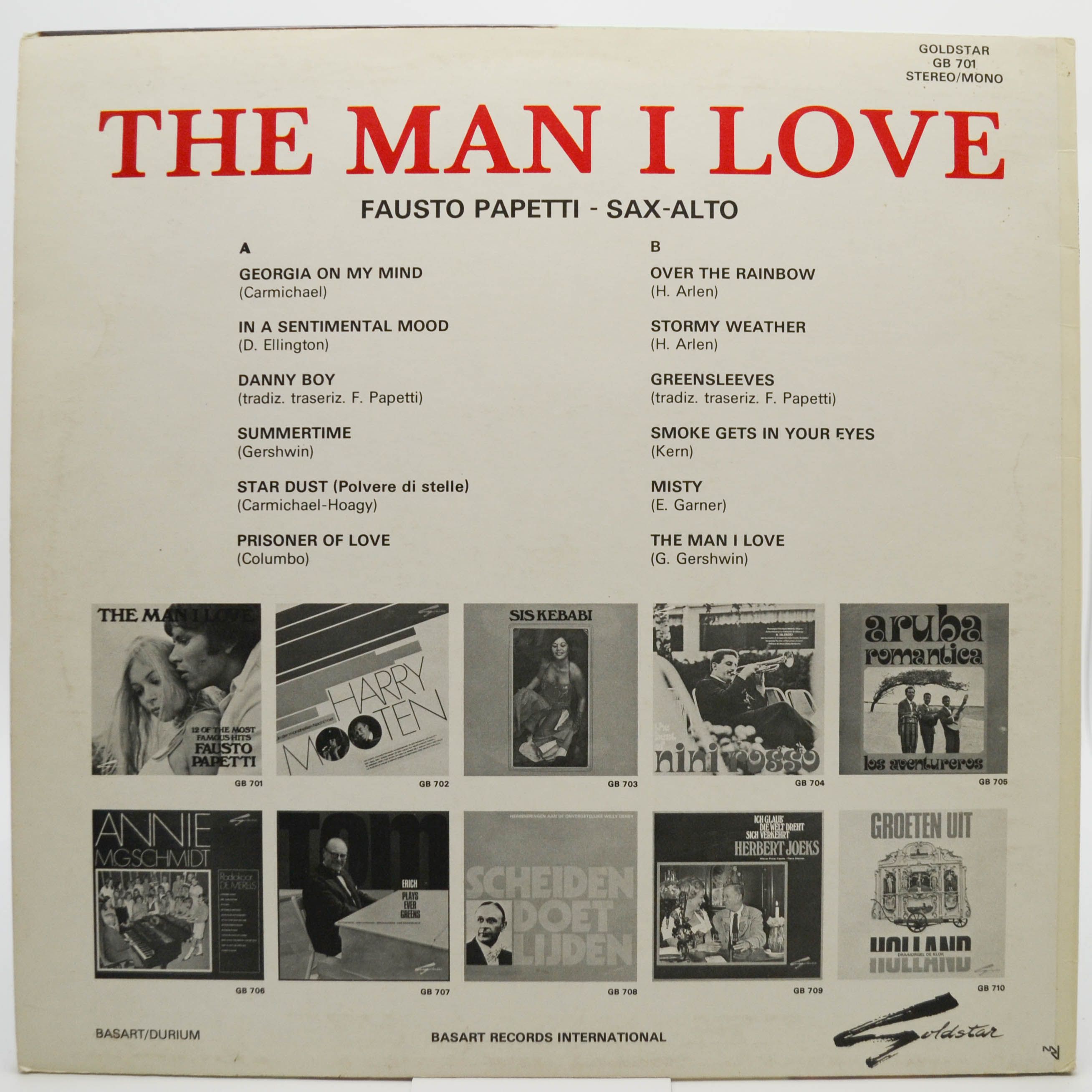 Fausto Papetti — The Man I Love, 1976