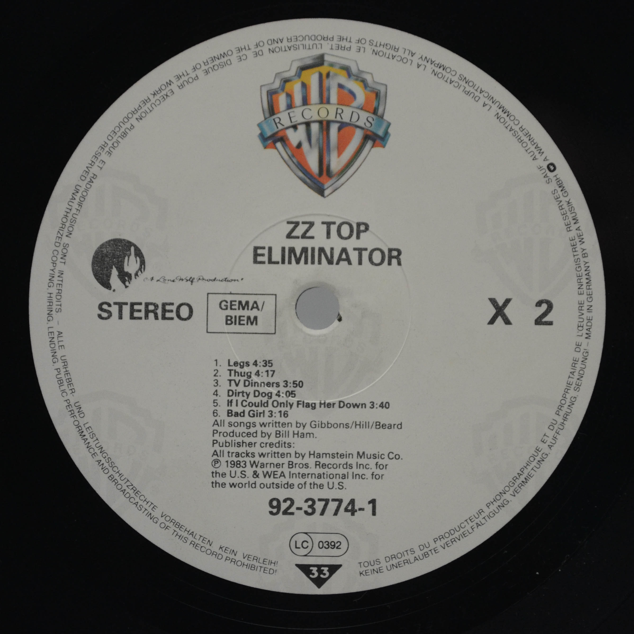 ZZ Top — Eliminator, 1983