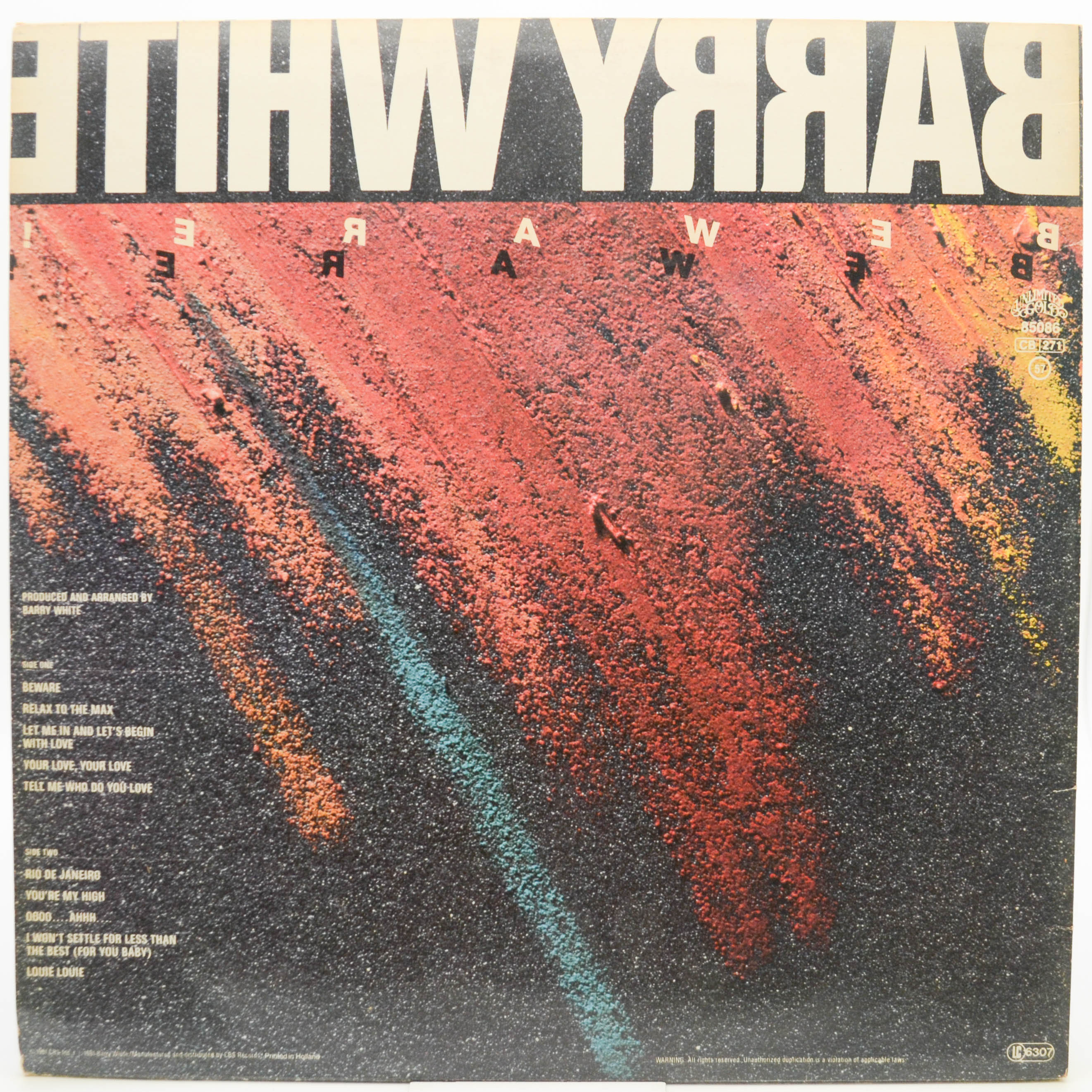 Barry White — Beware!, 1981