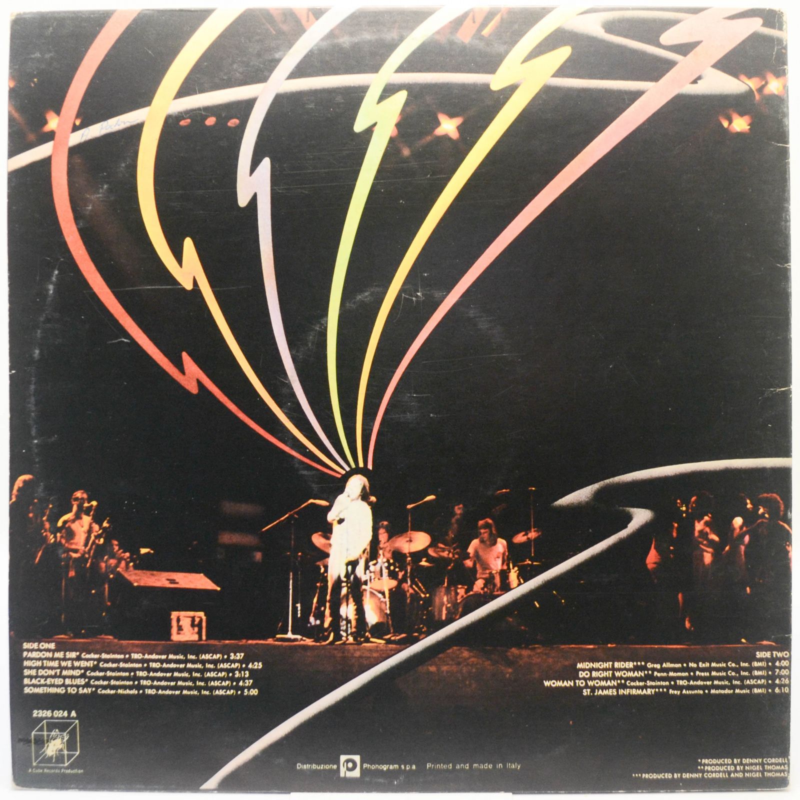 Joe Cocker — Something To Say, 1972