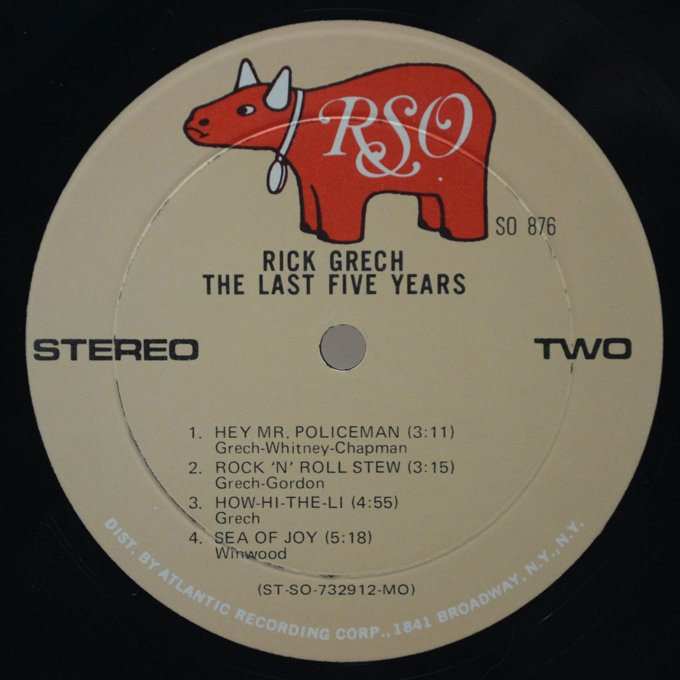 Виниловая пластинка Rick Grech — The Last Five Years (USA), 1973