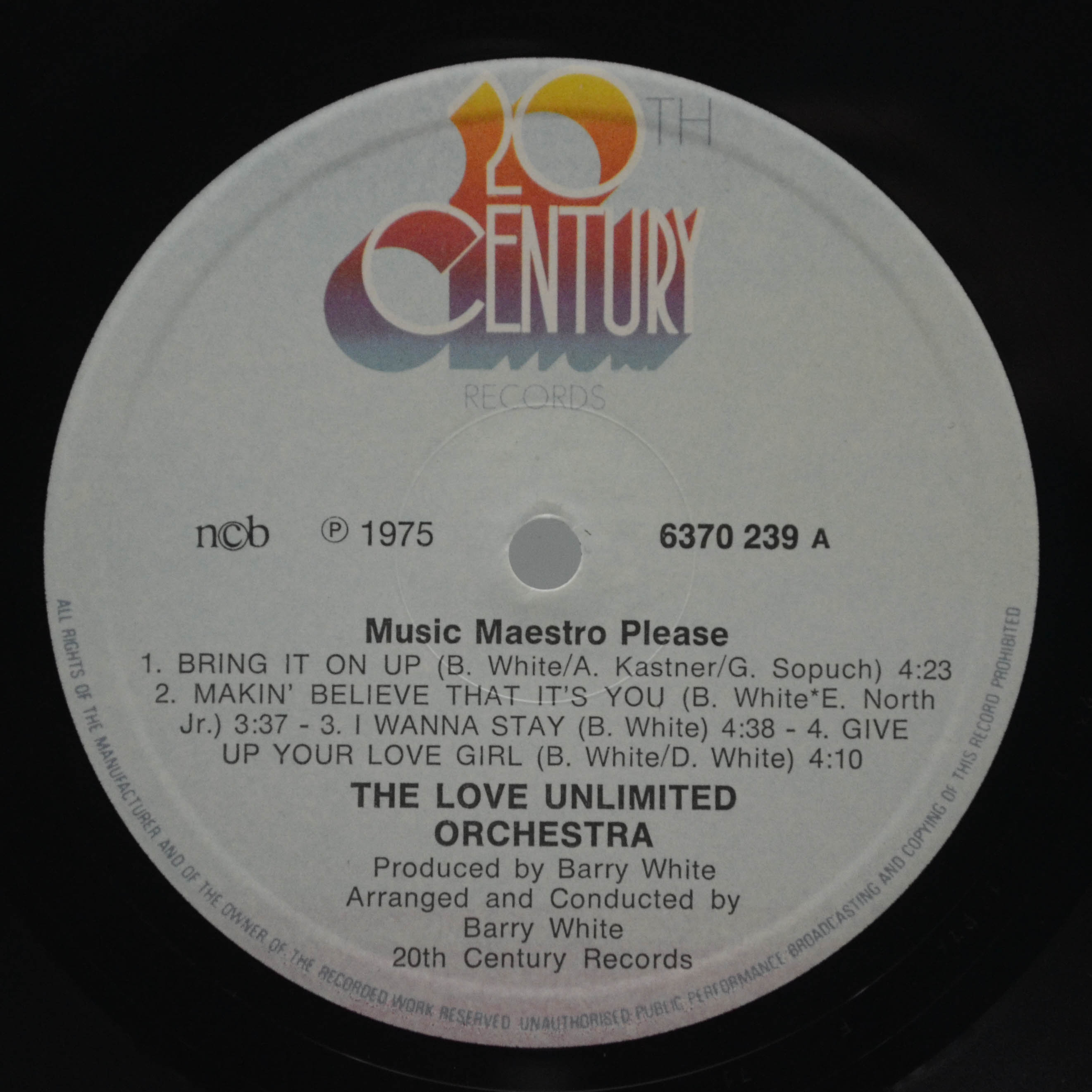 Love Unlimited Orchestra — Music Maestro Please, 1976