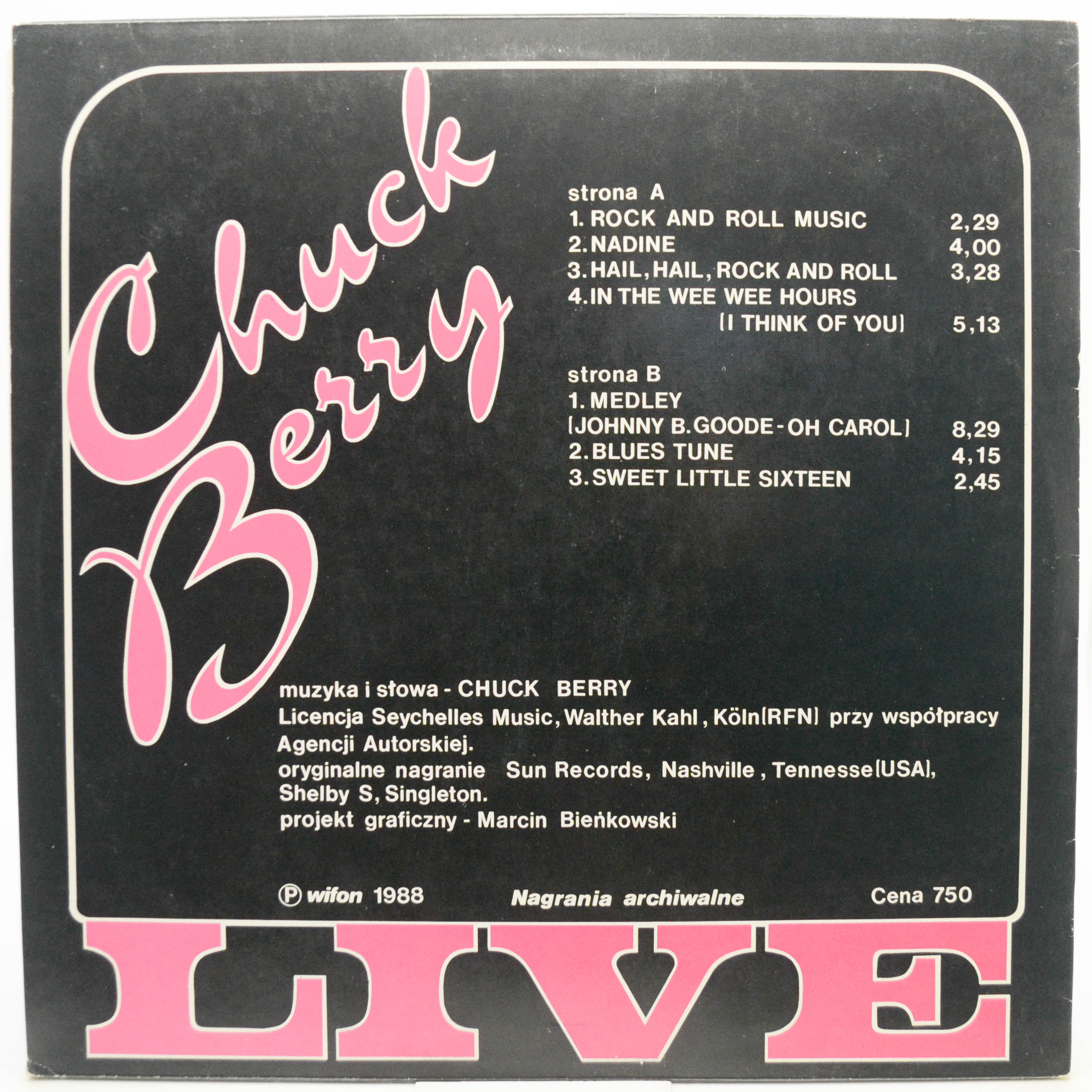 Chuck Berry — Live, 1988