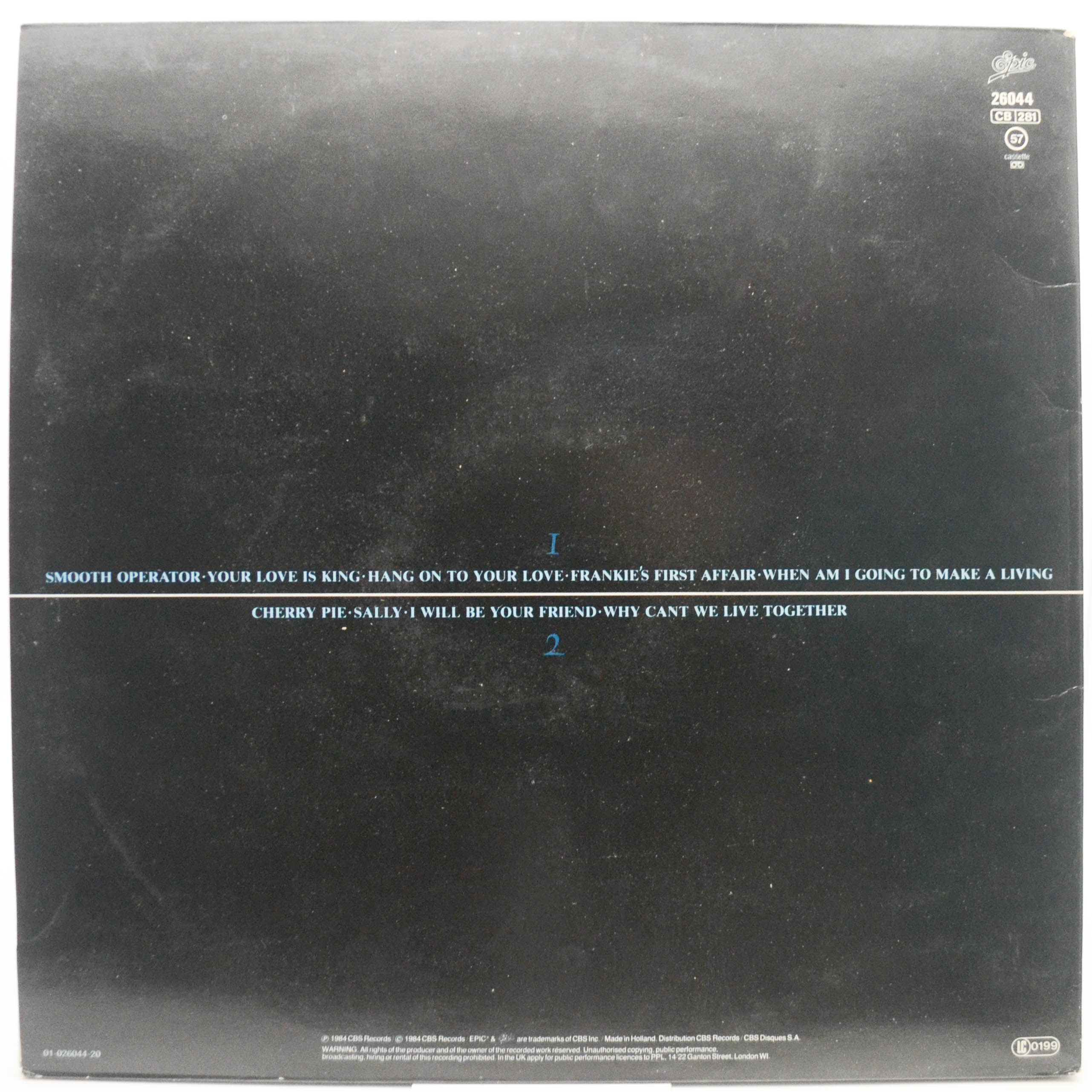 Sade — Diamond Life, 1984