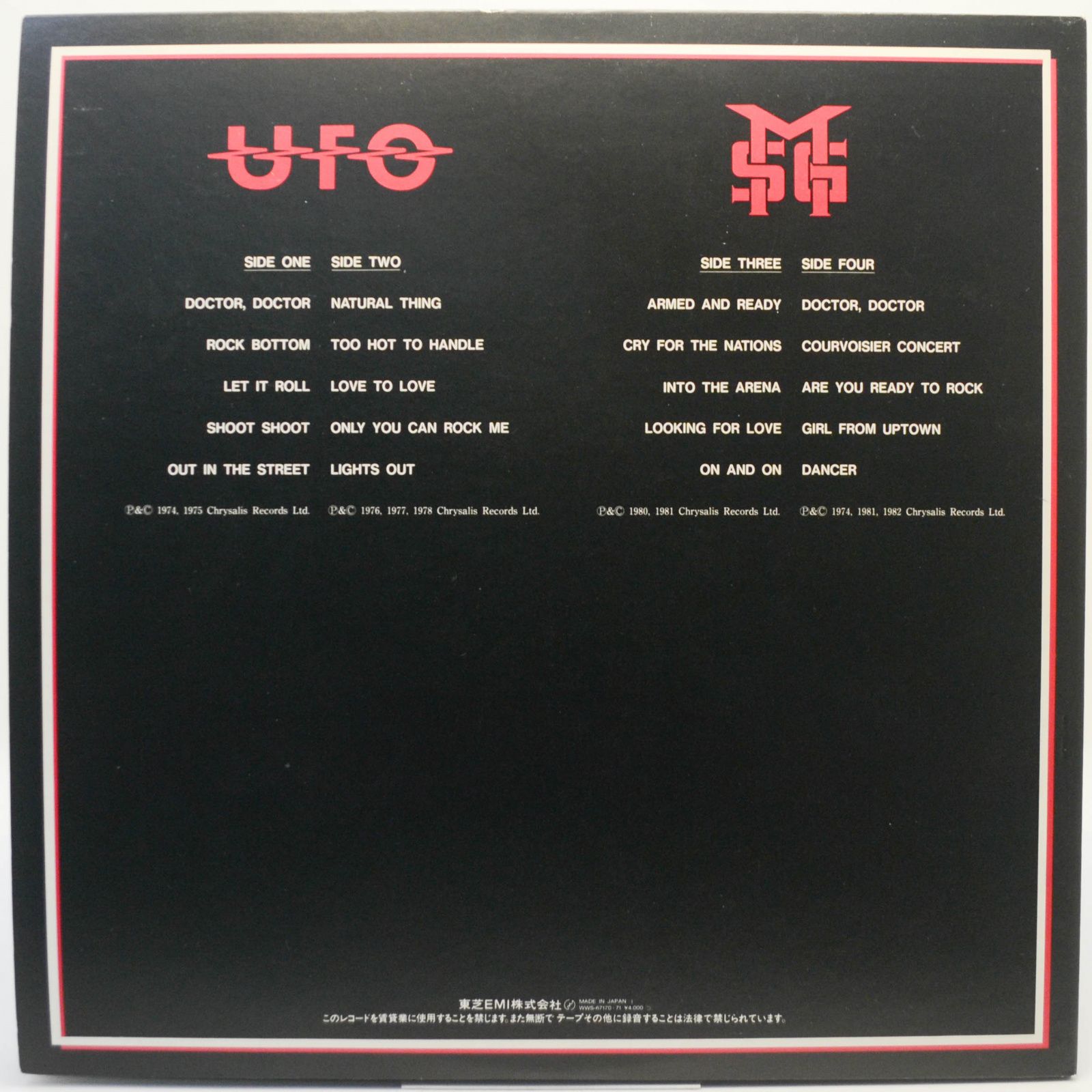 Виниловая пластинка Michael Schenker — Michael Schenker Anthology (2LP), 1983