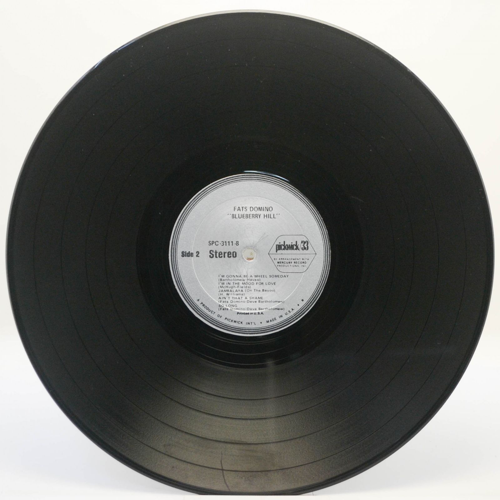 Виниловая пластинка Fats Domino — Blueberry Hill, 1967