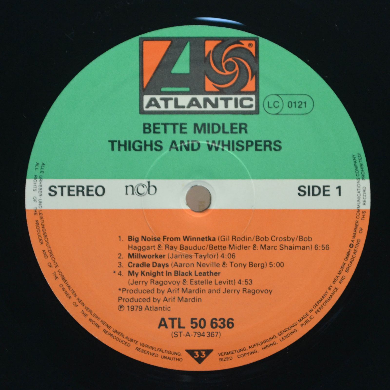 Виниловая пластинка Bette Midler — Thighs And Whispers, 1979