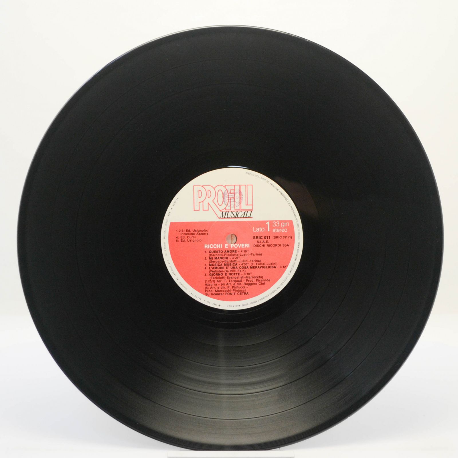 Виниловая пластинка Ricchi E Poveri — Ricchi E Poveri, 1982