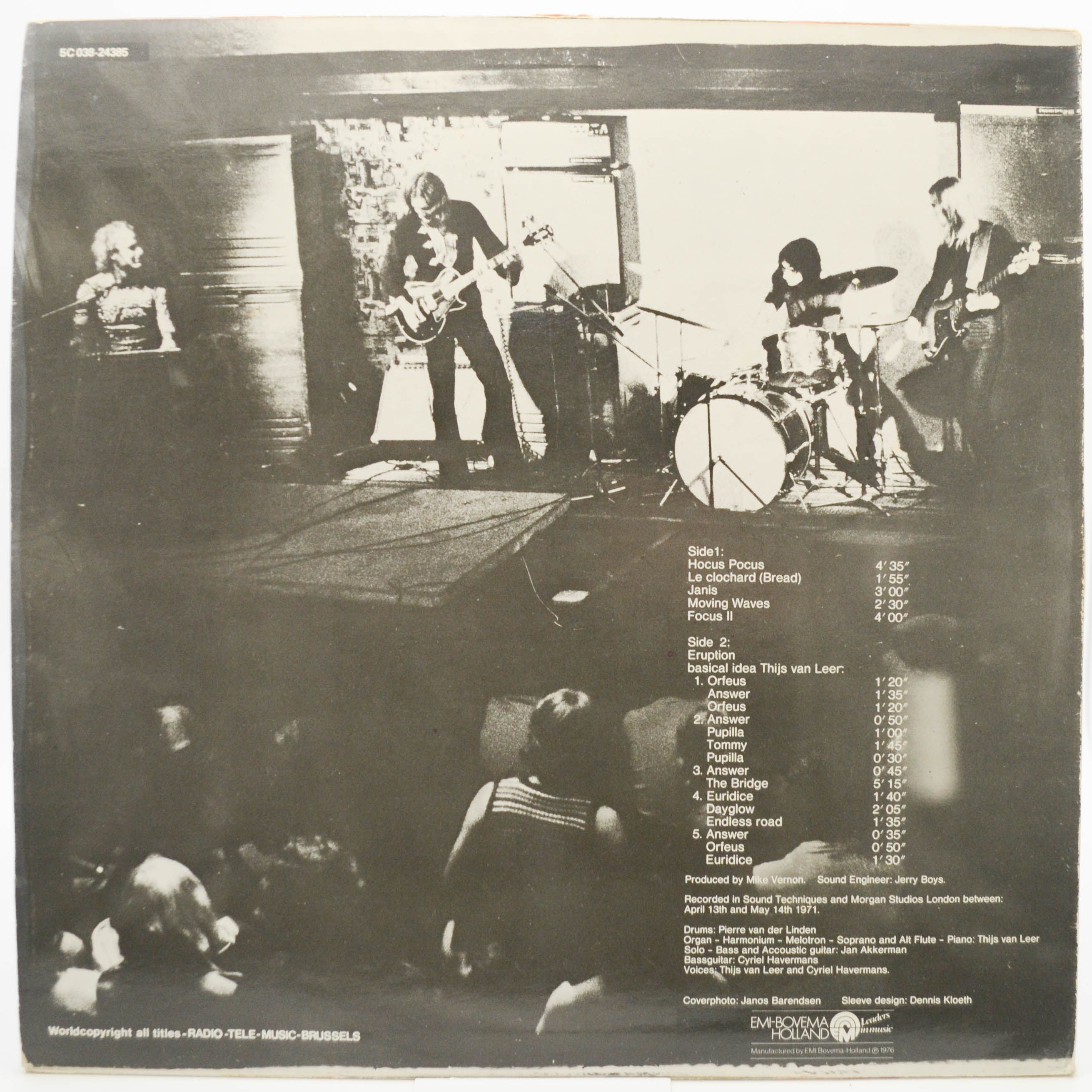 Виниловая пластинка Focus — Focus II (Holland), 1971