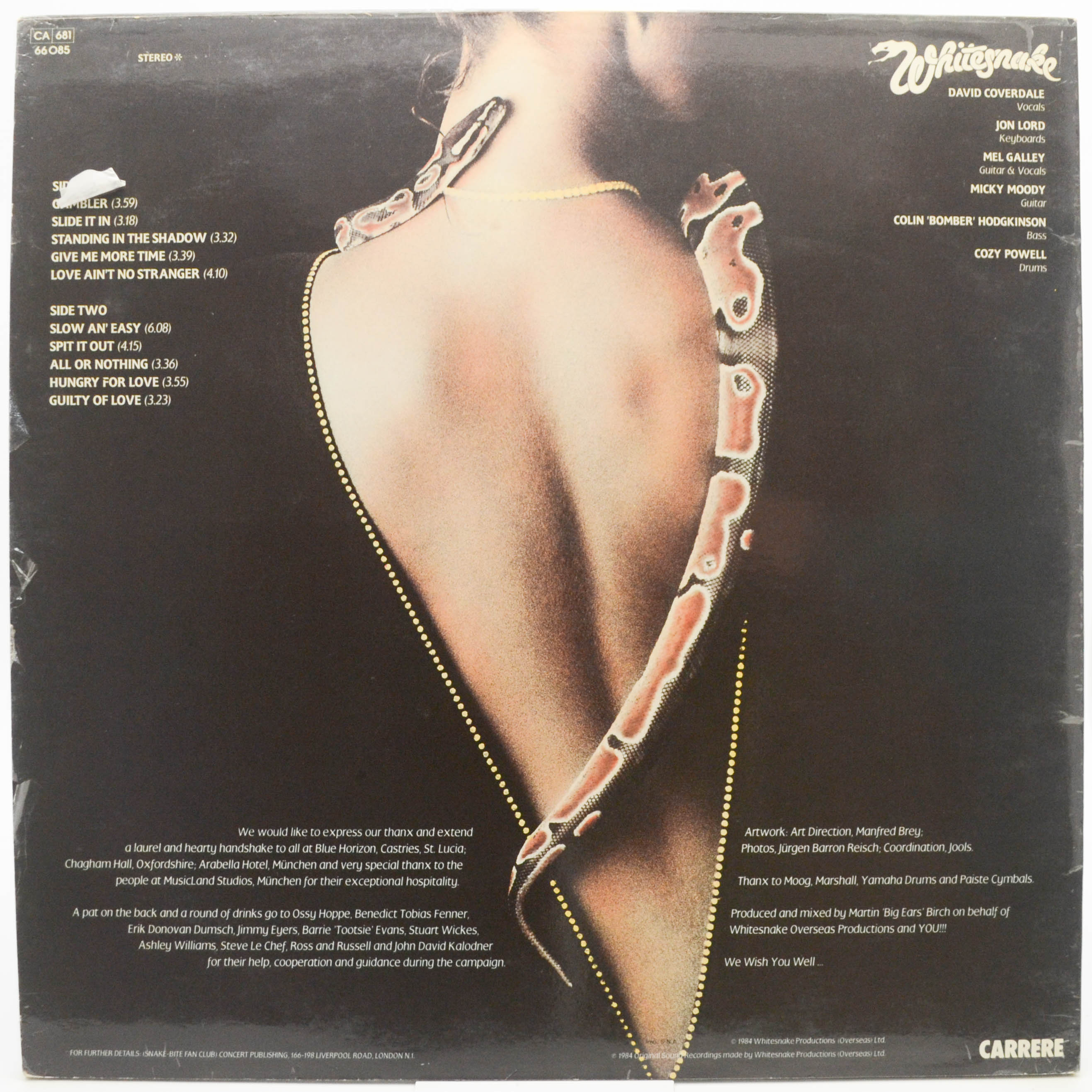 Whitesnake — Slide It In, 1984