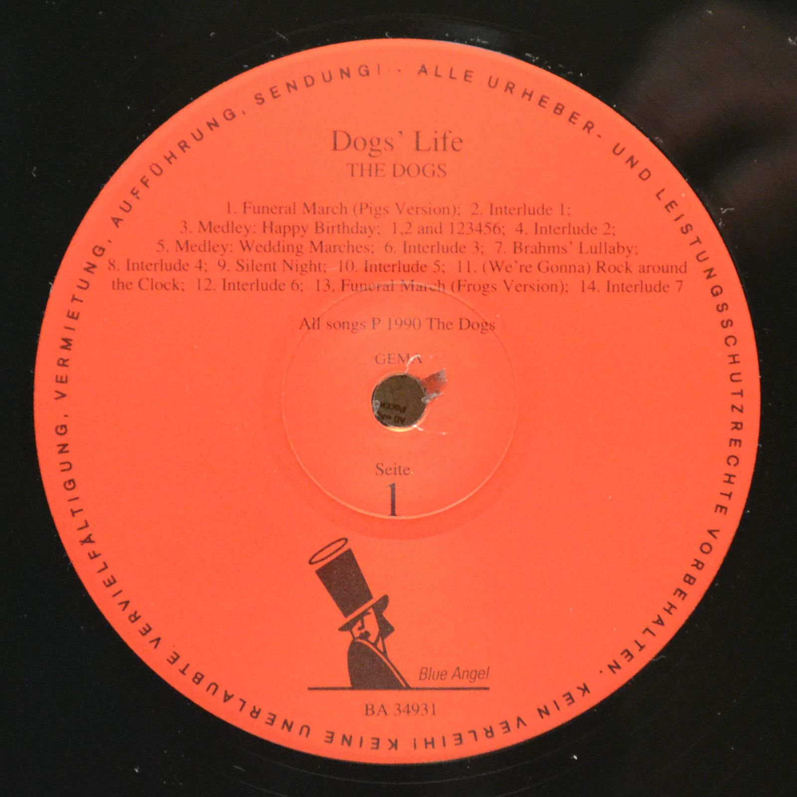Виниловая пластинка Dogs — Dogs' Life, 1990
