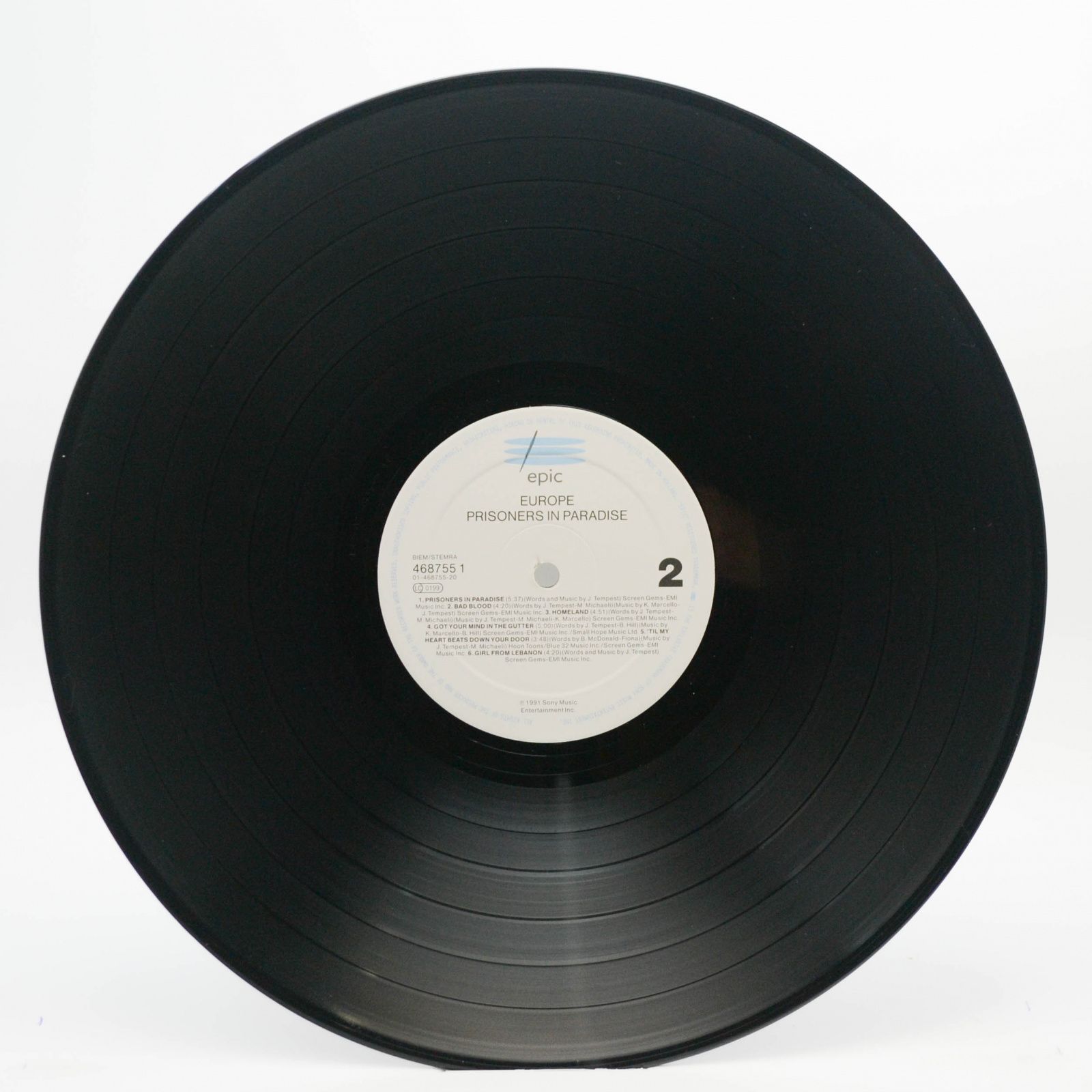 Europe — Prisoners In Paradise, 1991