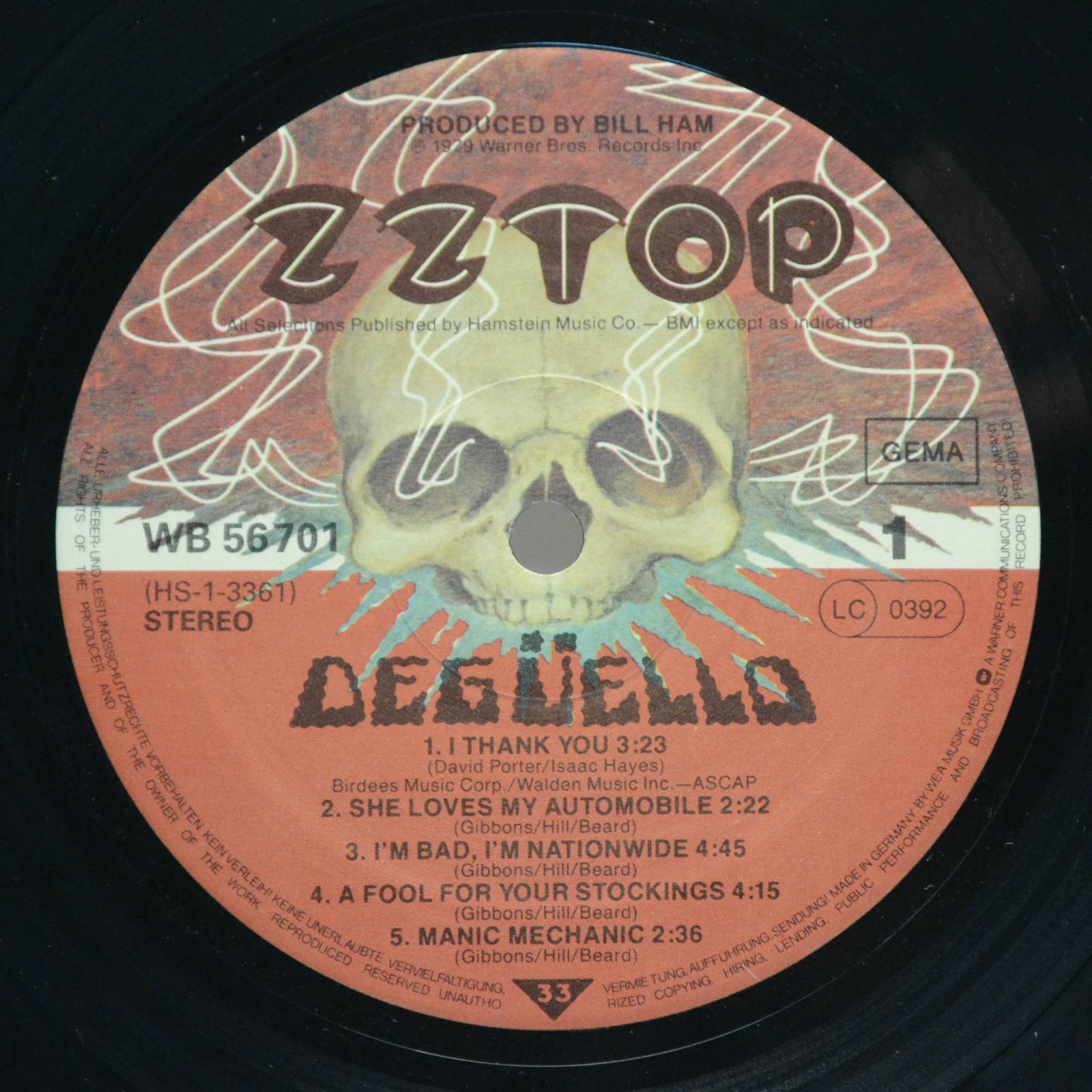 ZZ Top — Degüello, 1979