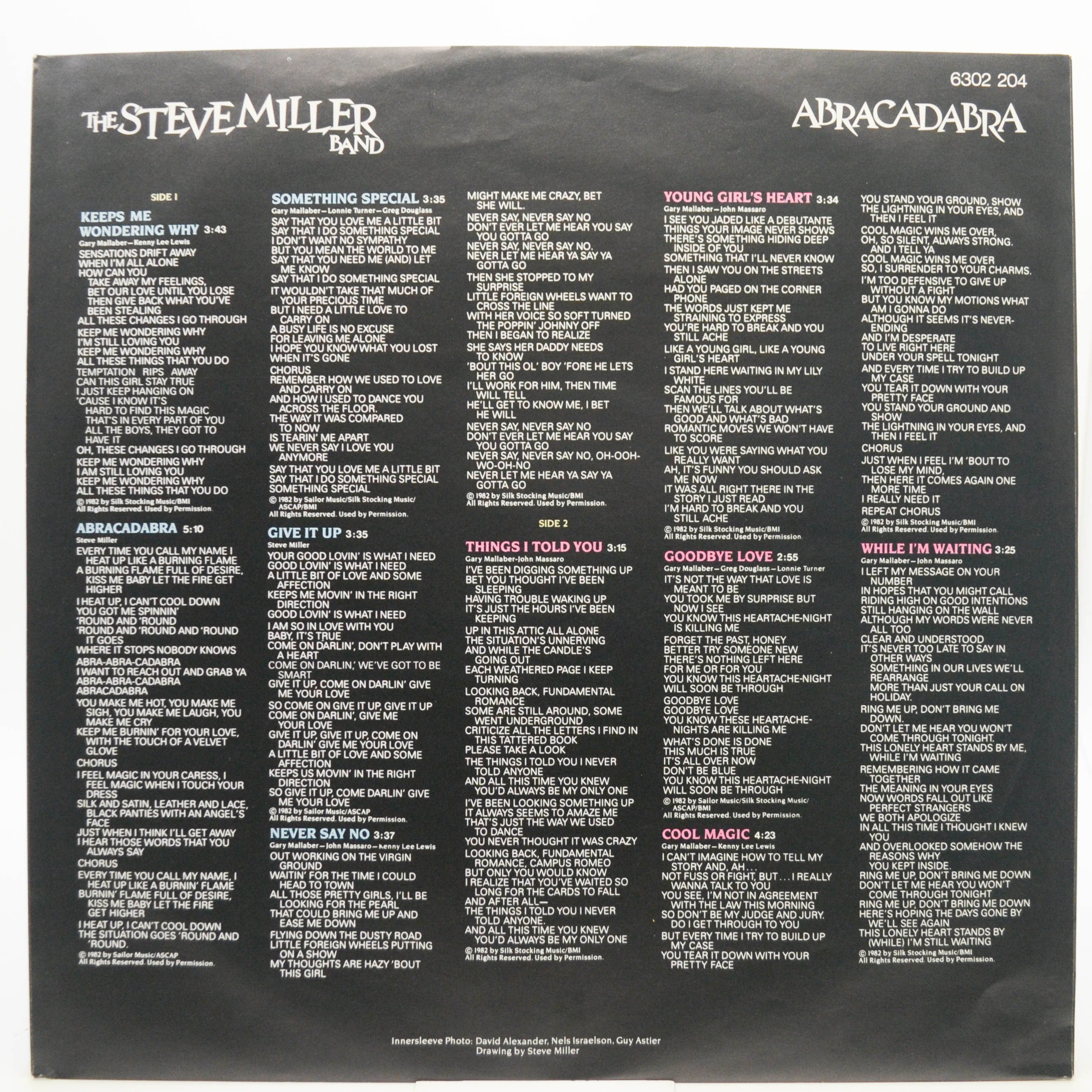 Виниловая пластинка Steve Miller Band — Abracadabra, 1982