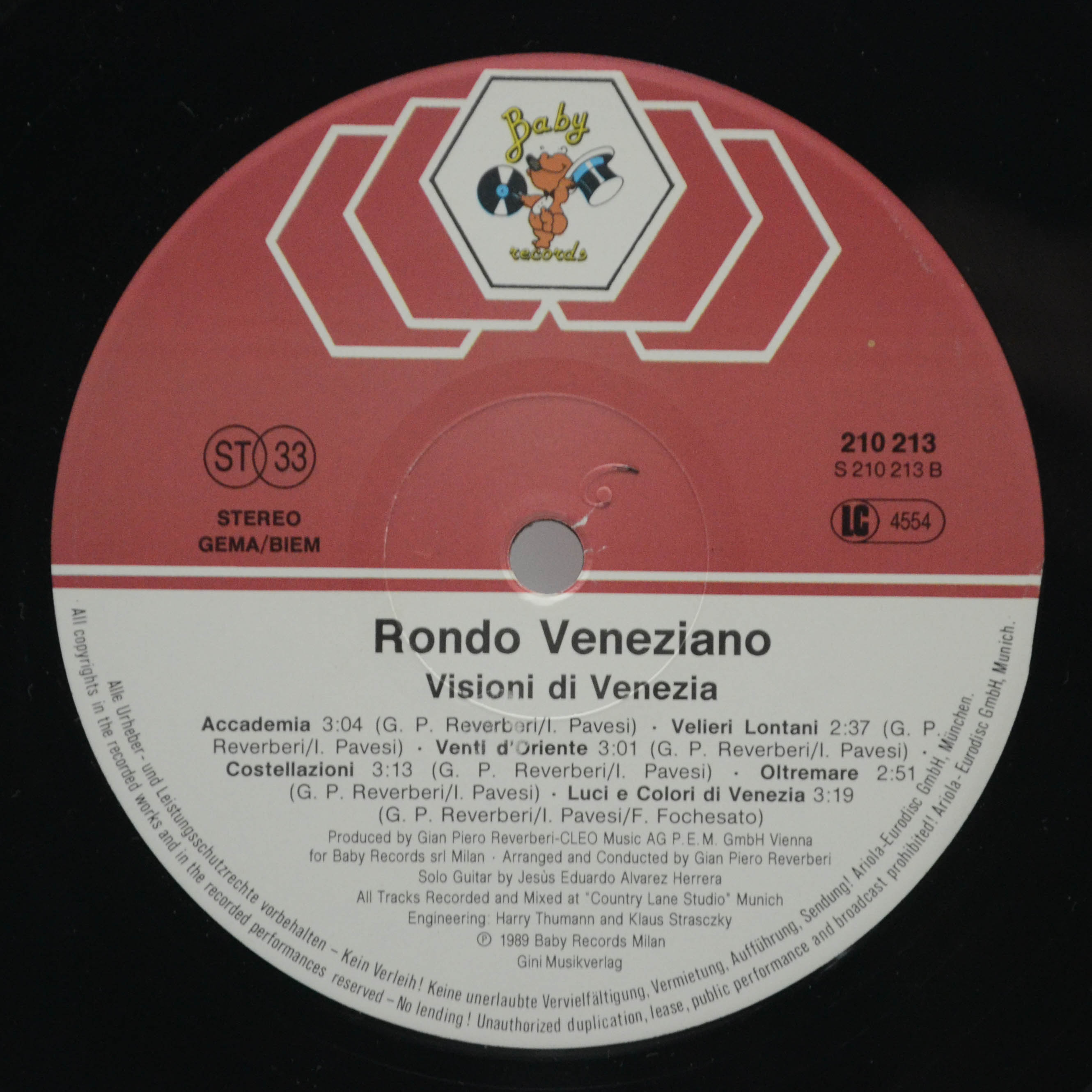 Rondo Veneziano — Visioni Di Venezia, 1989