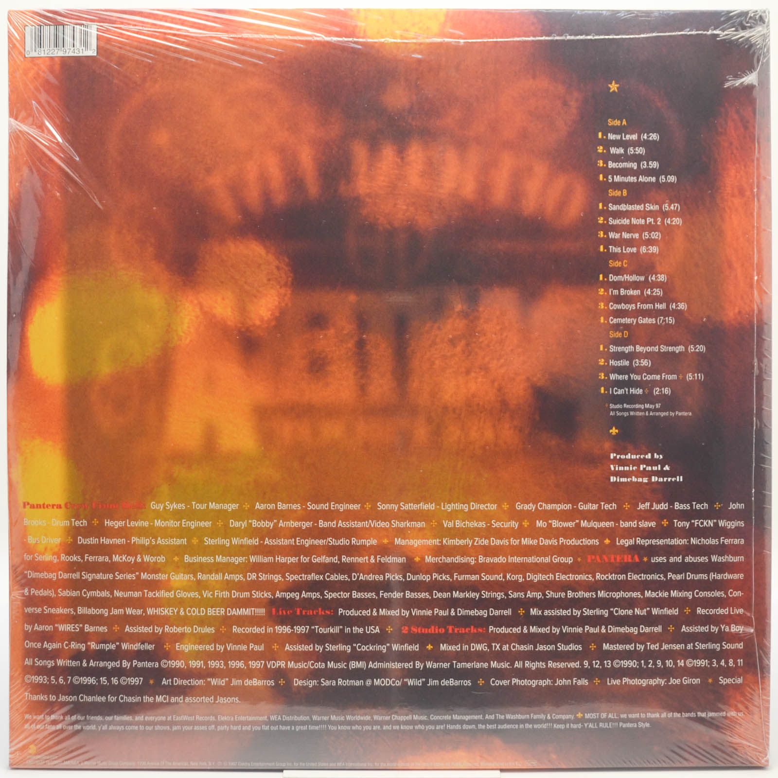 Виниловая пластинка Pantera — Official Live: 101 Proof (2LP), 1997