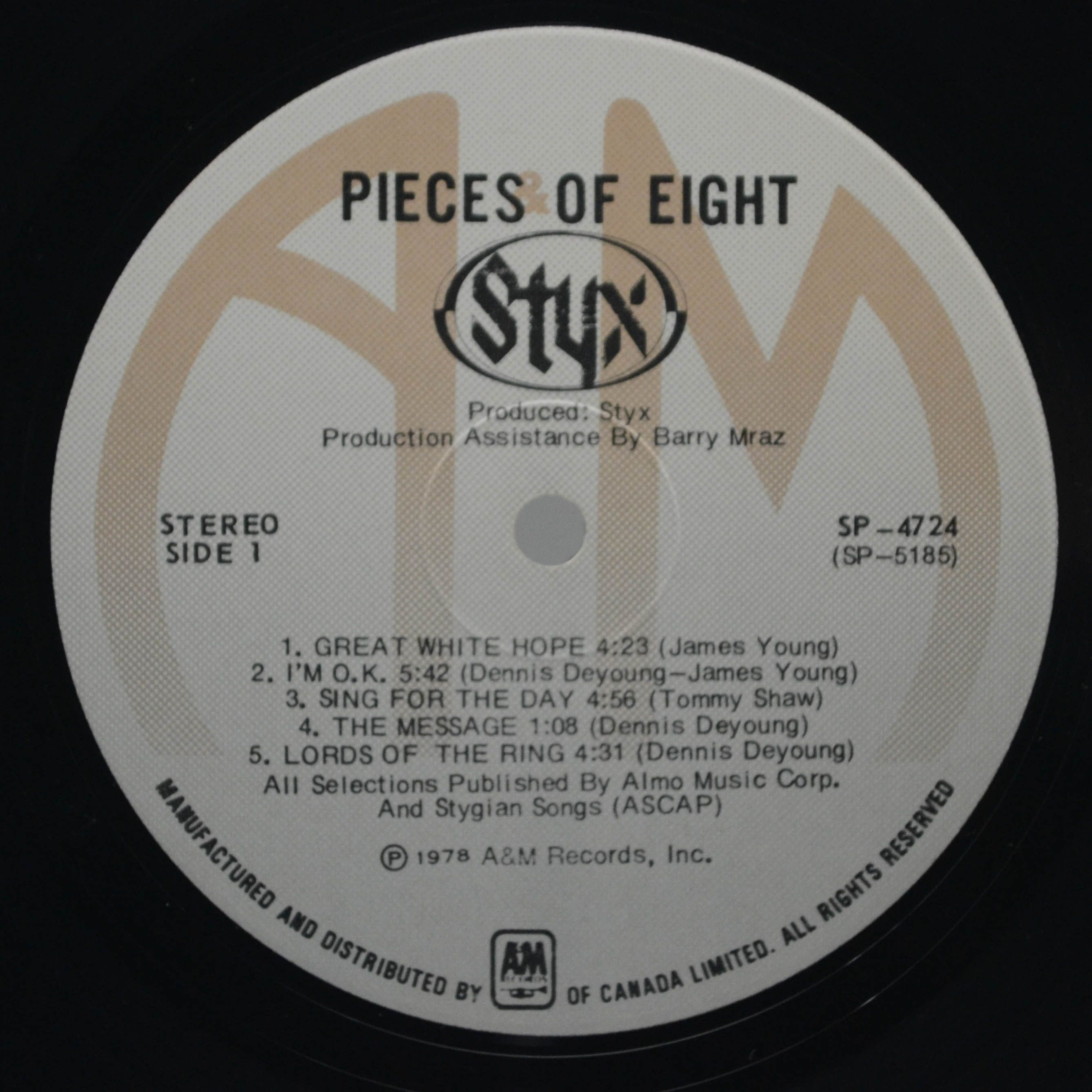 Styx — Pieces Of Eight, 1978